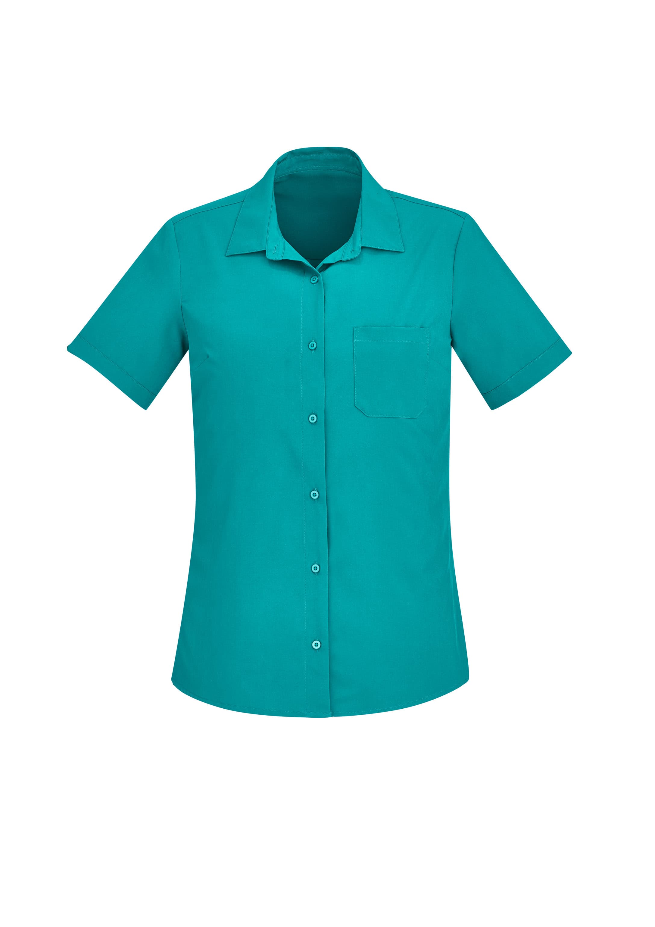 Biz Collection Florence Womens Plain Short Sleeve Shirt