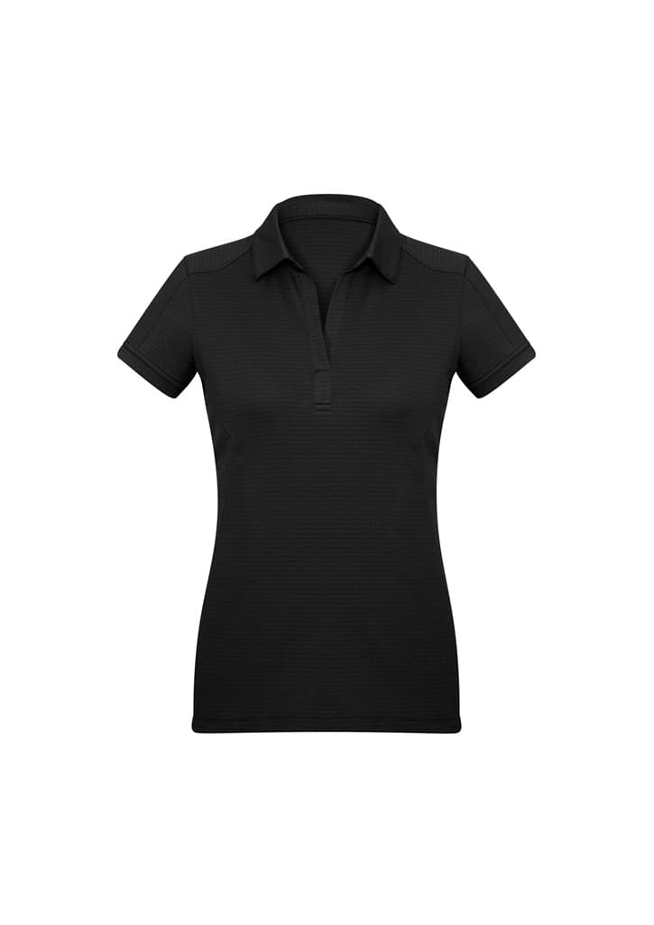 Profile Womens Short Sleeve Polo — Black