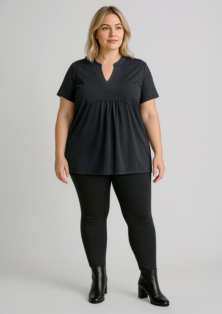 Scuba Ponte Womens High-rise Pull-on Corporate Legging — Black