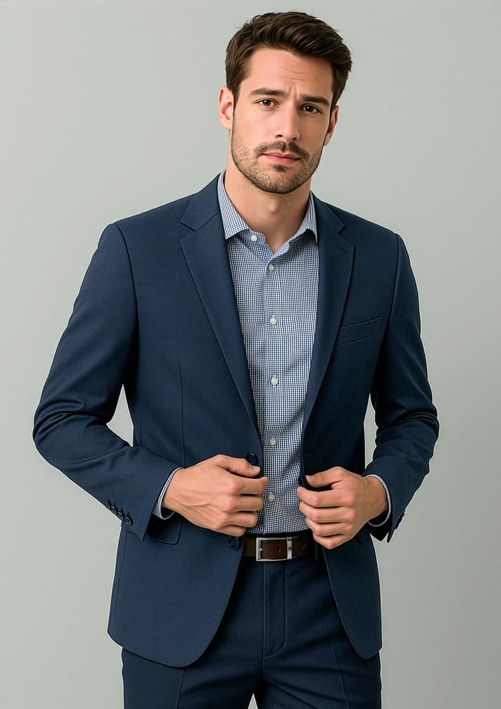 Renew Mens City Fit Jacket — Navy Dusk
