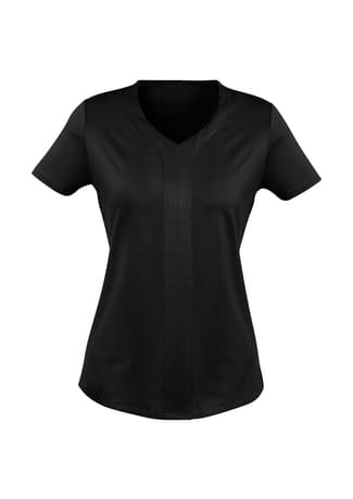 Advatex Mae Womens Short Sleeve Knit Top — Black