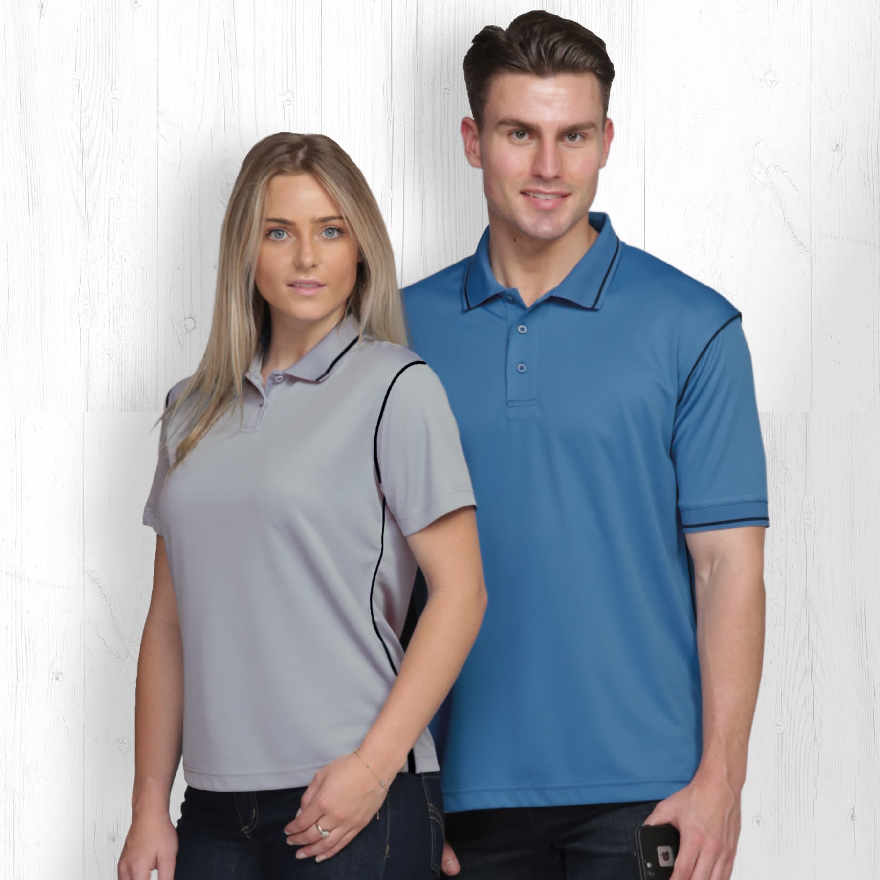 Dri Gear Hype Polo - Womens — Aluminium/Black