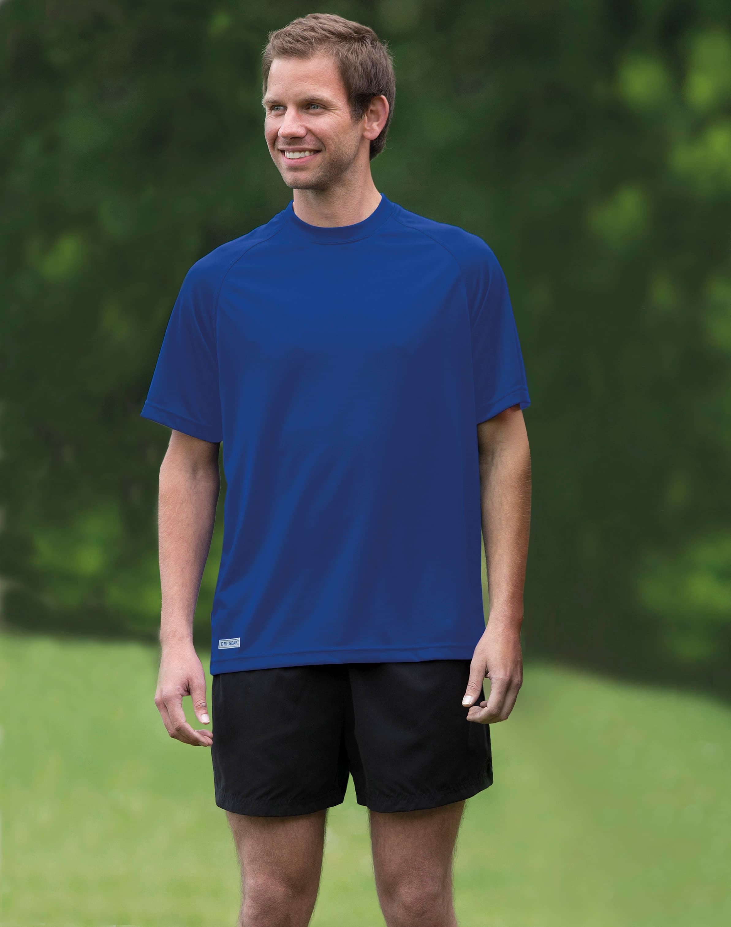 Dri Gear Plain Raglan Tee - Mens — Navy