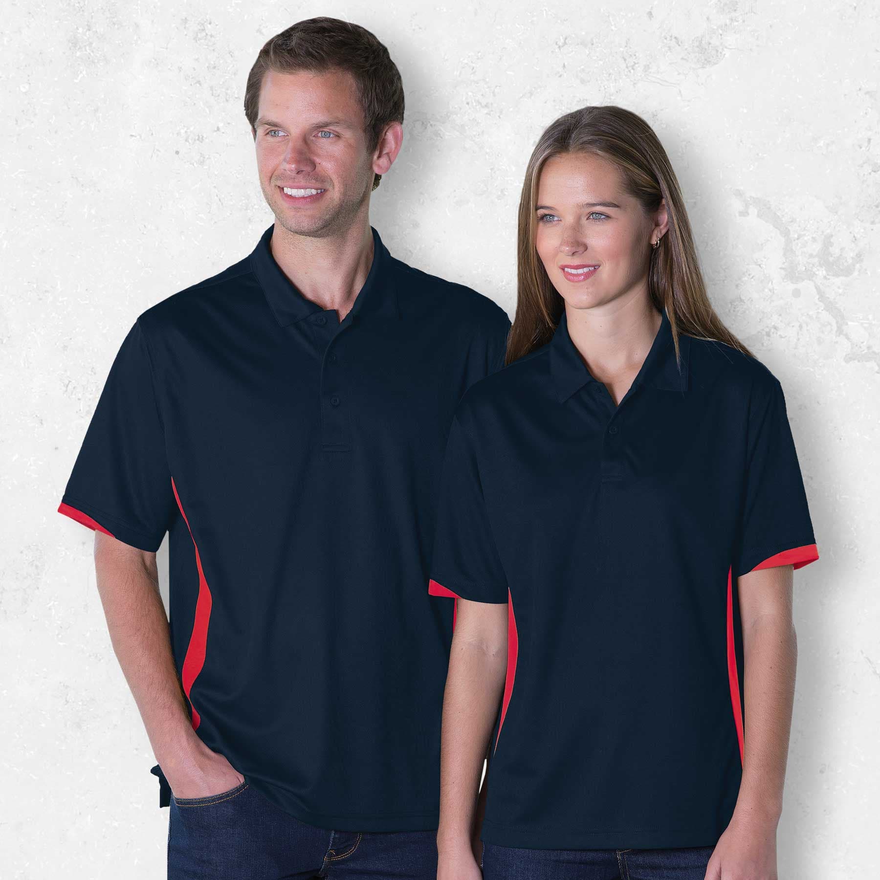 Dri Gear Zone Polo — Black/Red