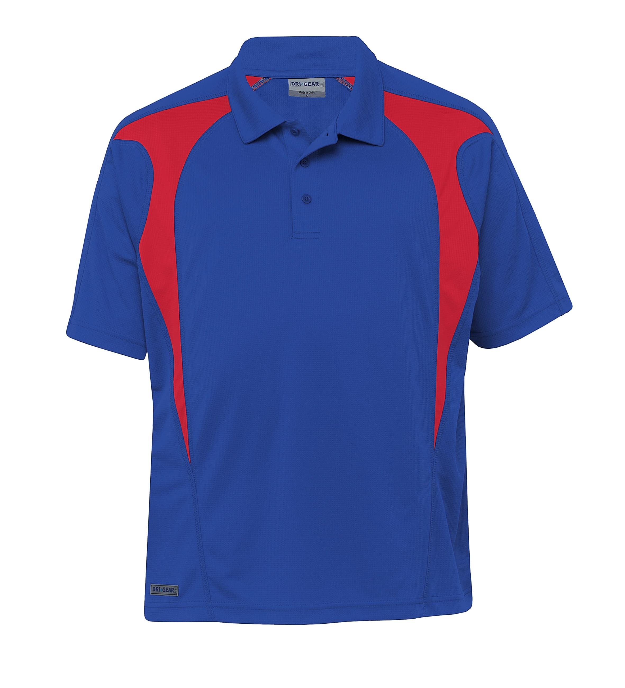 Dri Gear Spliced Zenith Polo — Black/Maroon
