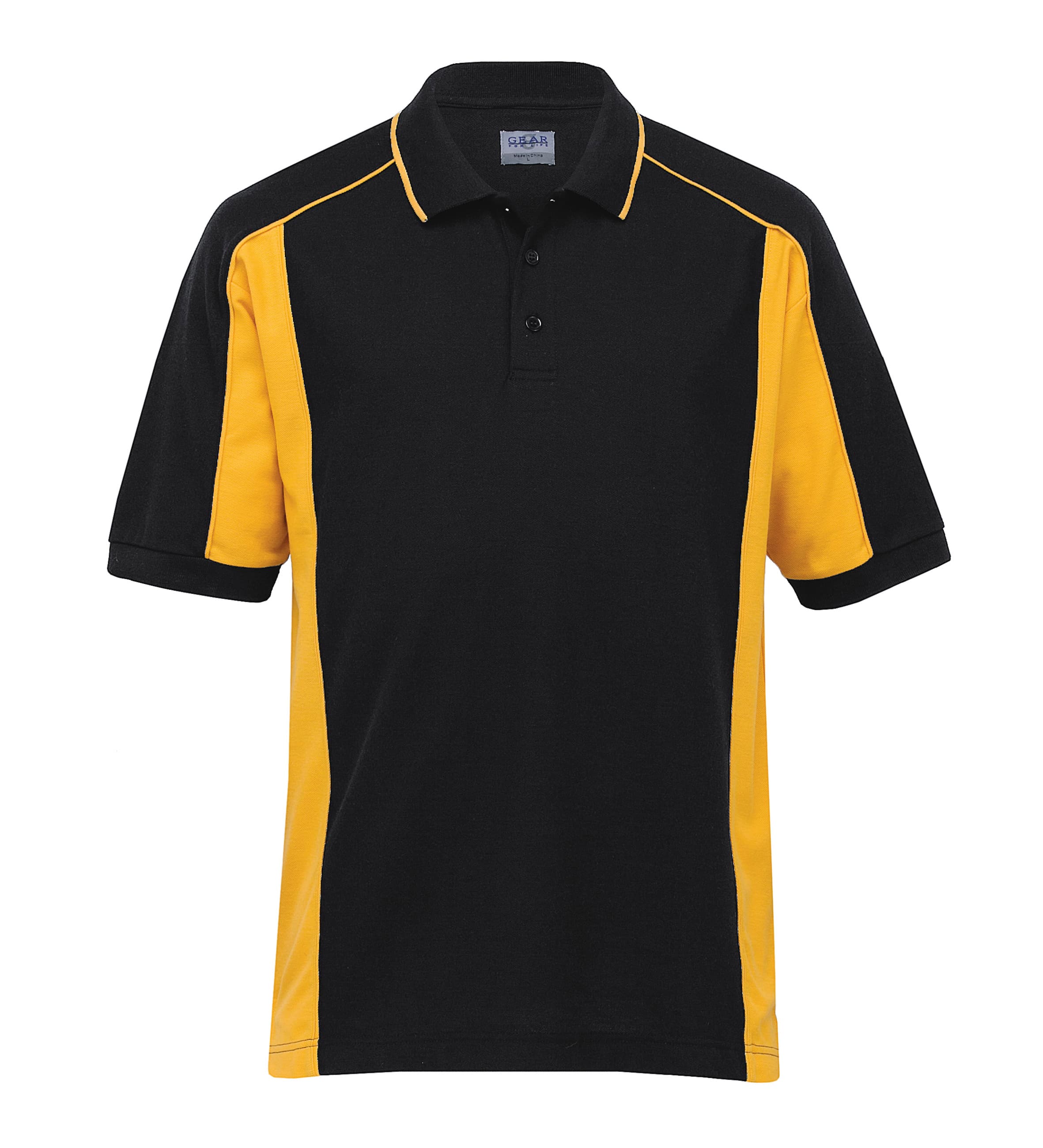 Eclipse Polo - Mens — Black/Gold