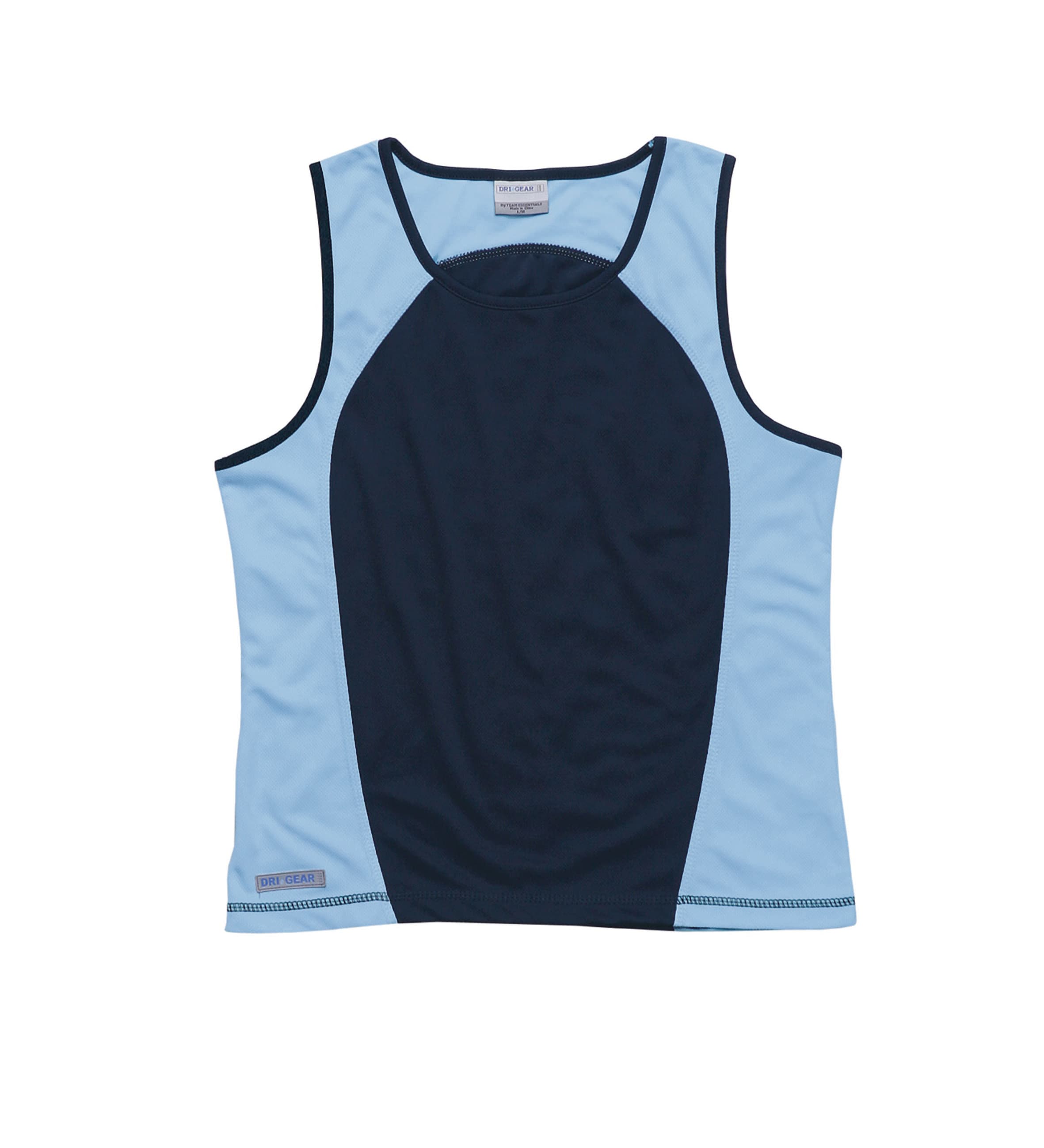 Dri Gear Active Contrast Singlet - Womens — Navy/Sky