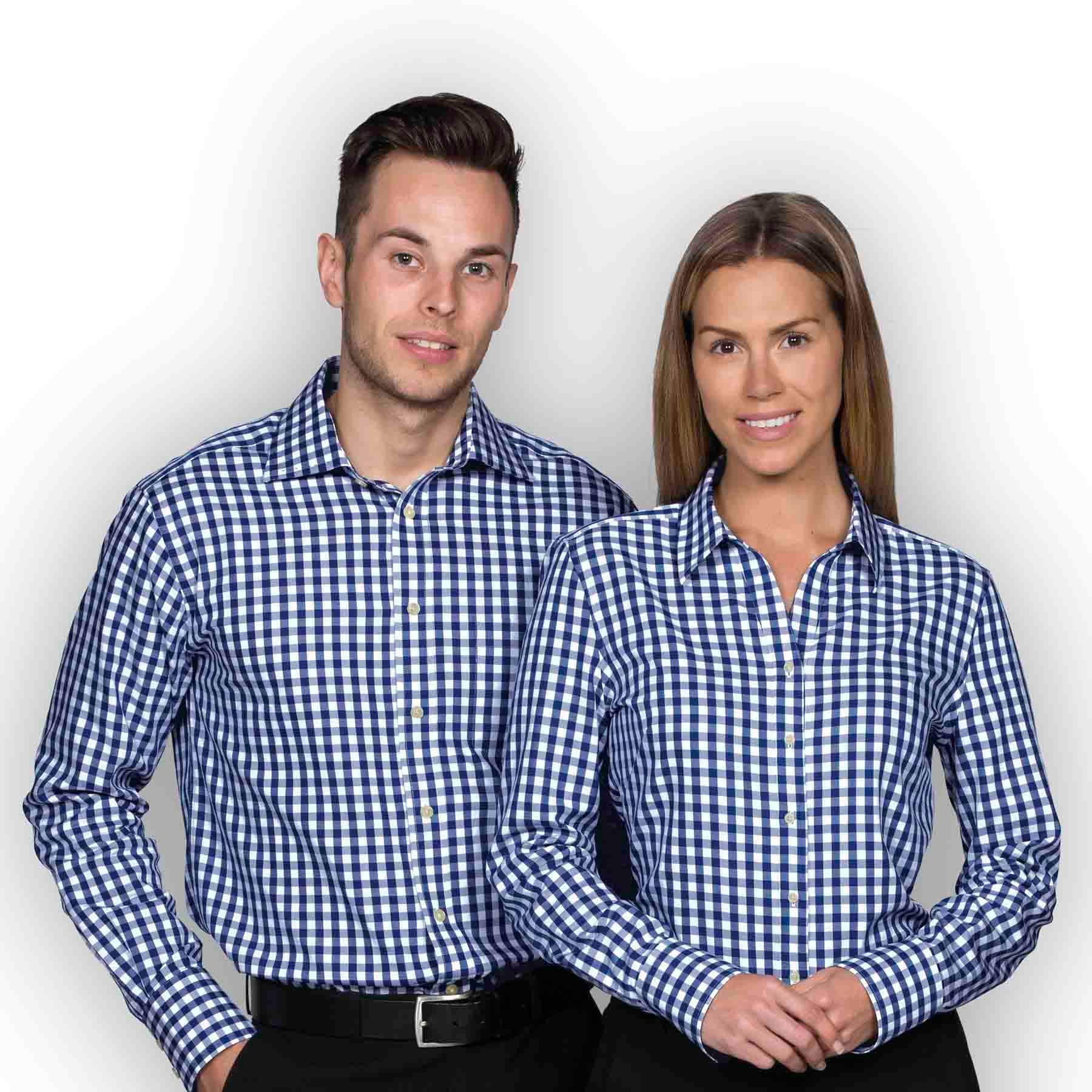 The Hartley Check Shirt - Mens — Black/White