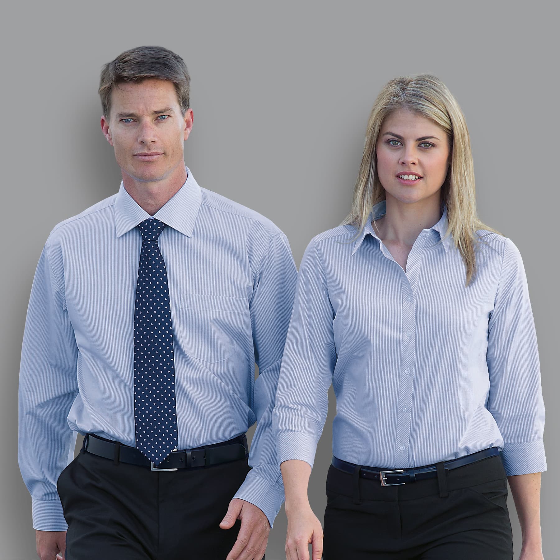 The Urban Mini Rectangle Shirt - Womens — Blue/White