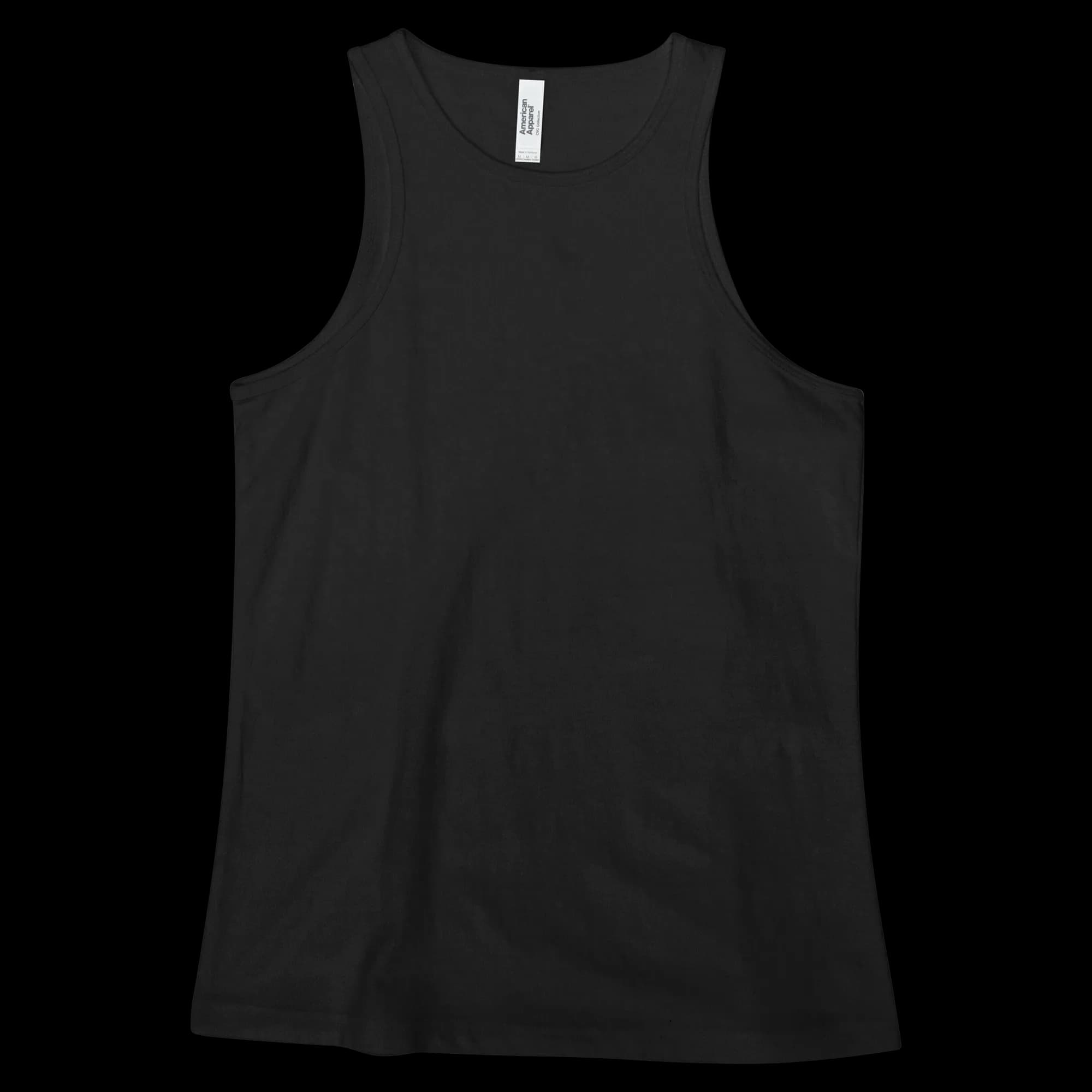 101CVC American Apparel CVC Womens Racerneck Tank — Black