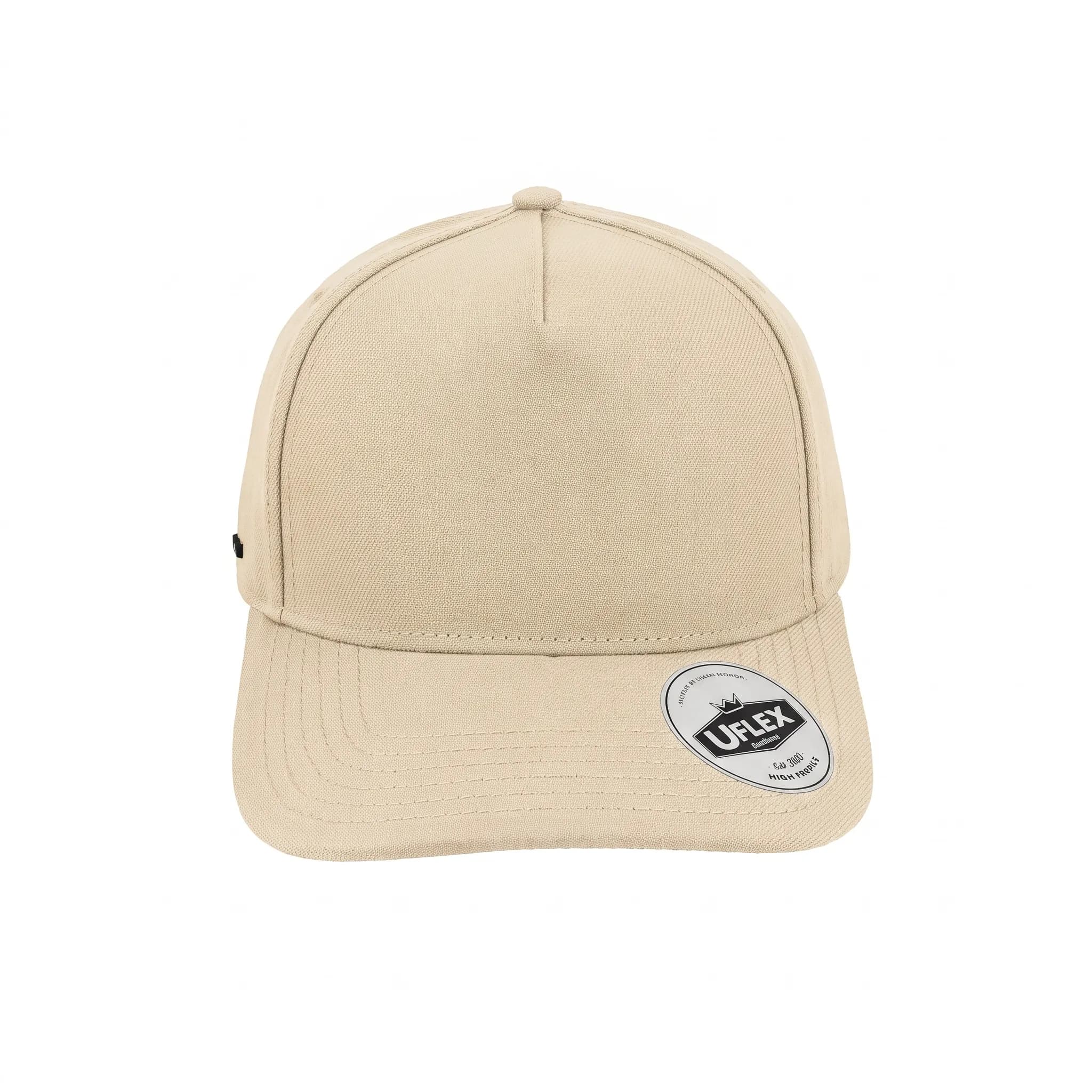 U24500HP UFlex High Profile 5 Panel Snap Back — Alabaster