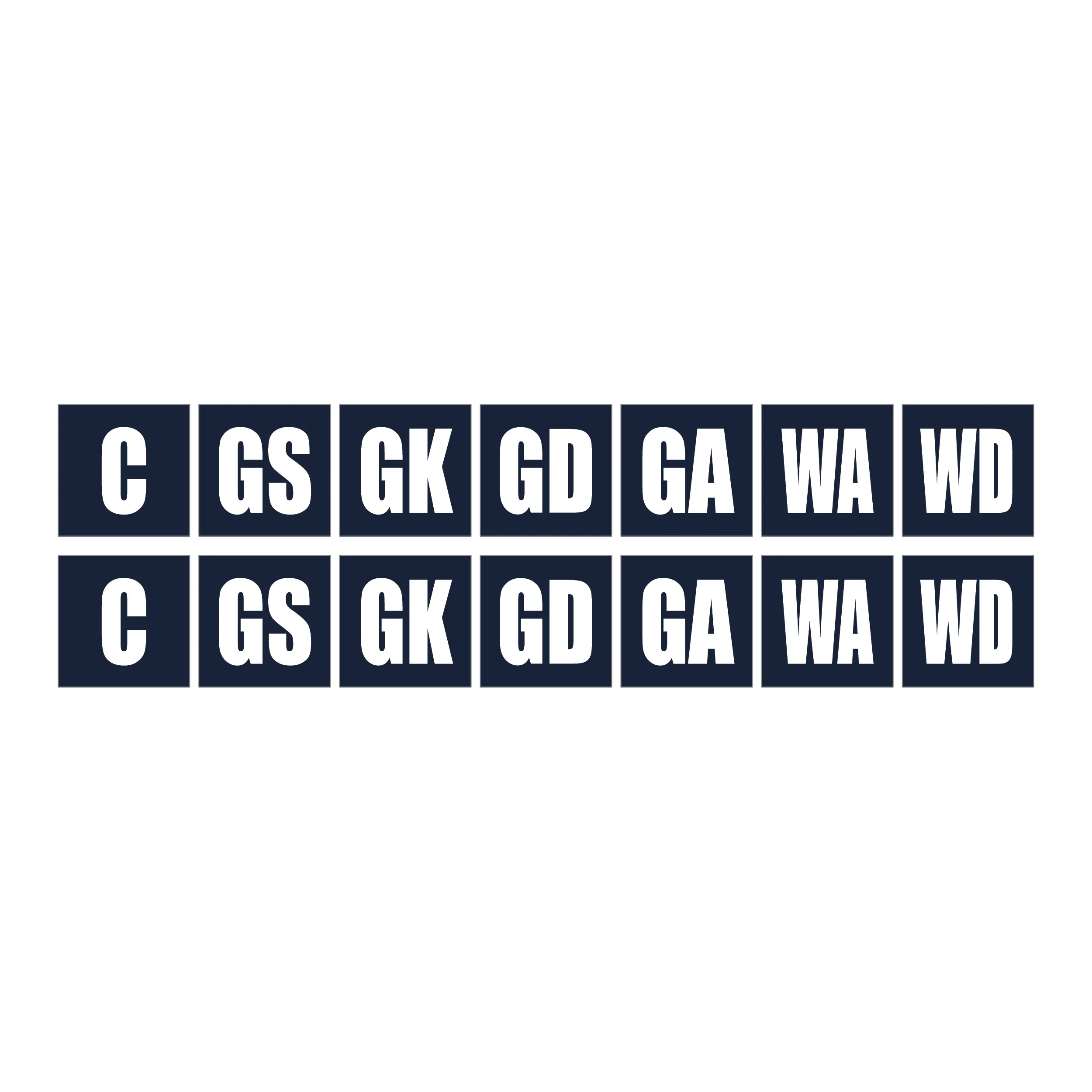 Netball Bib Set of 14 — Set 14
