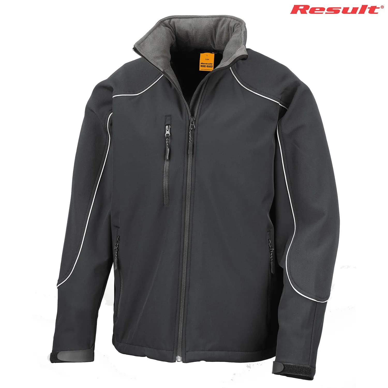 R118X Result Adult Ice Fell Hooded Softshell Jacket — Black