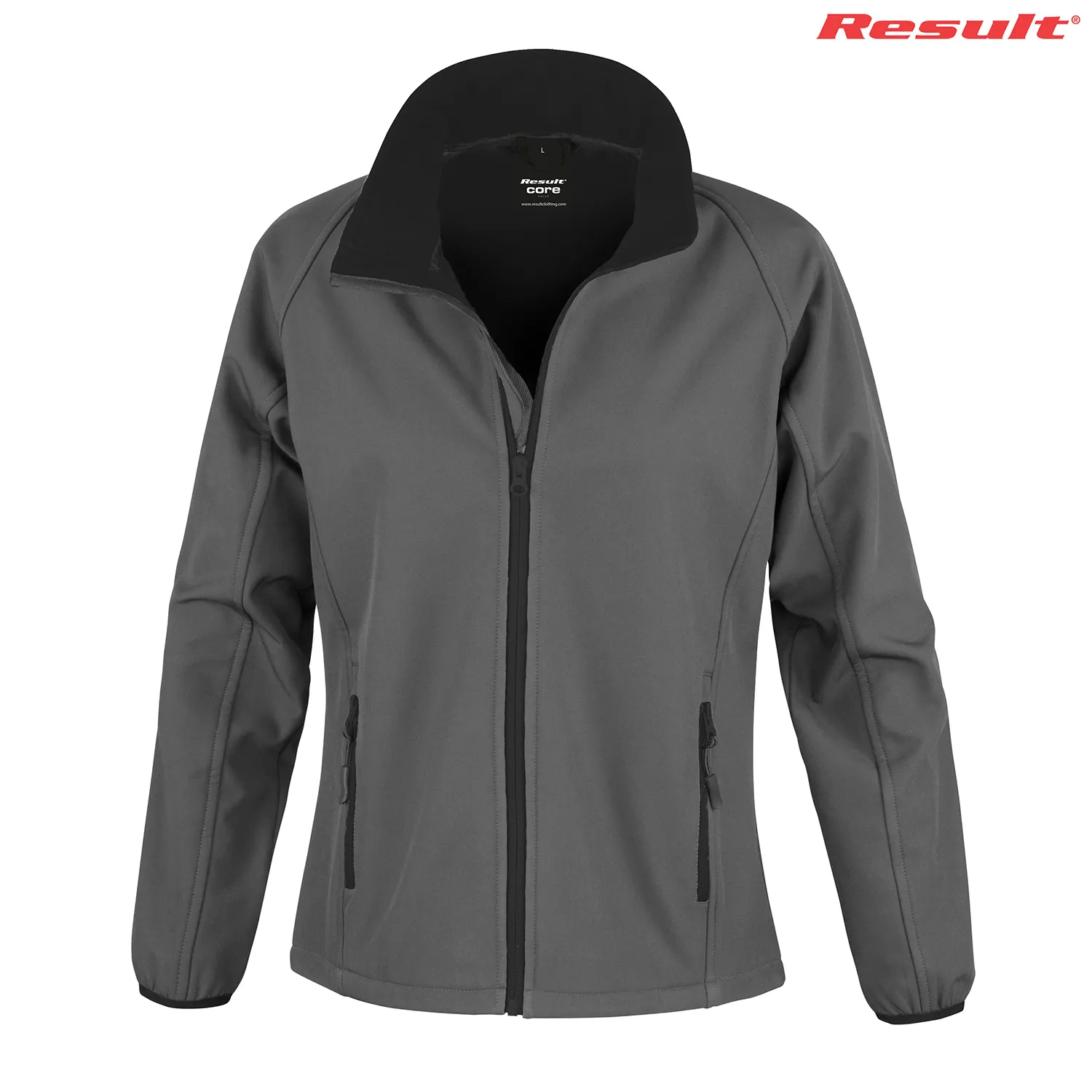 R231F Result Ladies’ Printable Softshell Jacket- Clearance — Grey