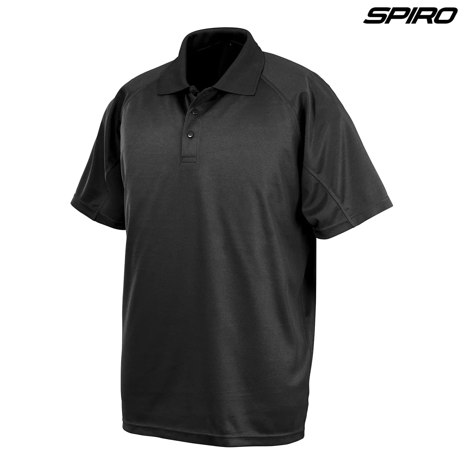 S288B Spiro Youth Impact Performance Aircool Polo — Black