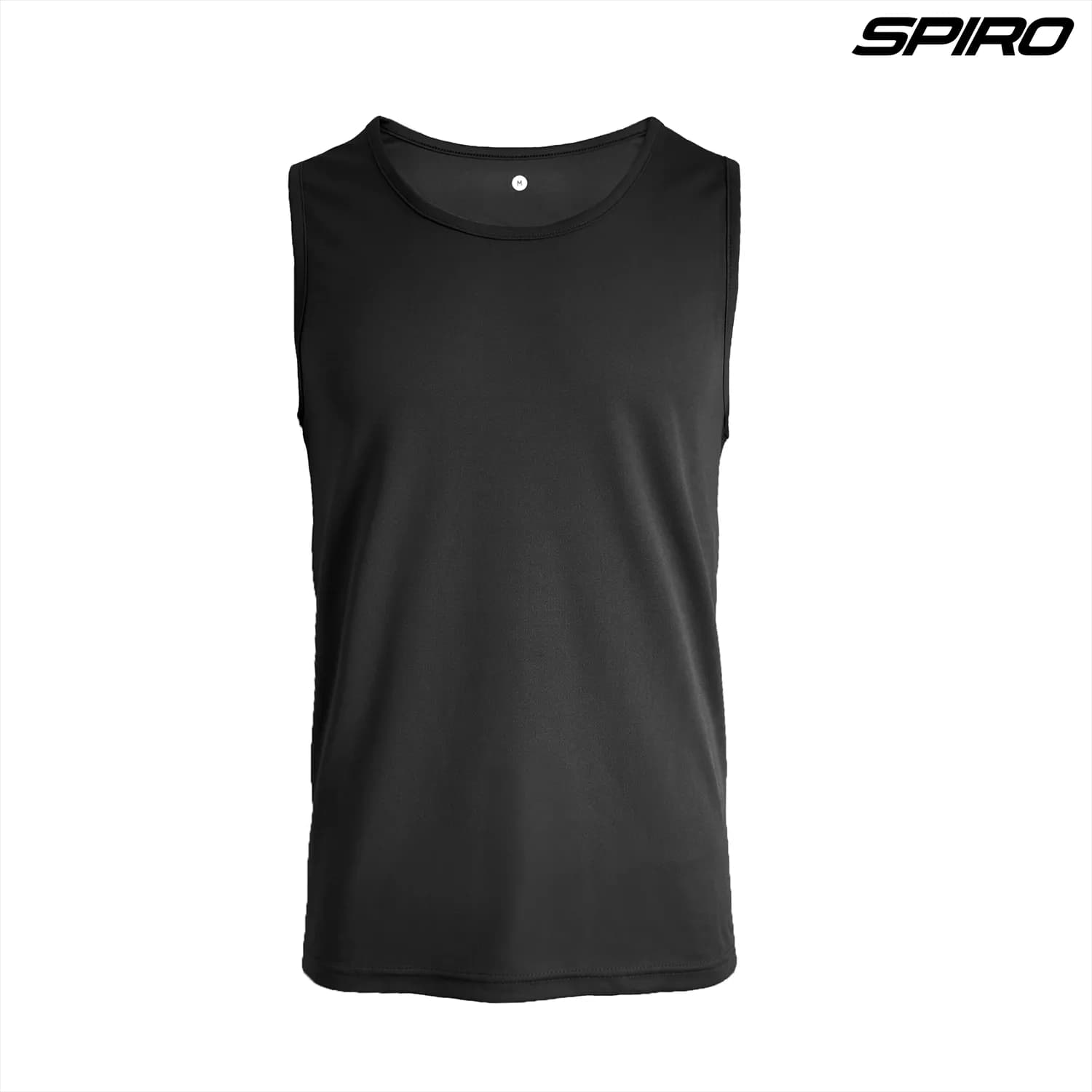 S296X Spiro Adult Impact Performance Aircool Singlet — Black