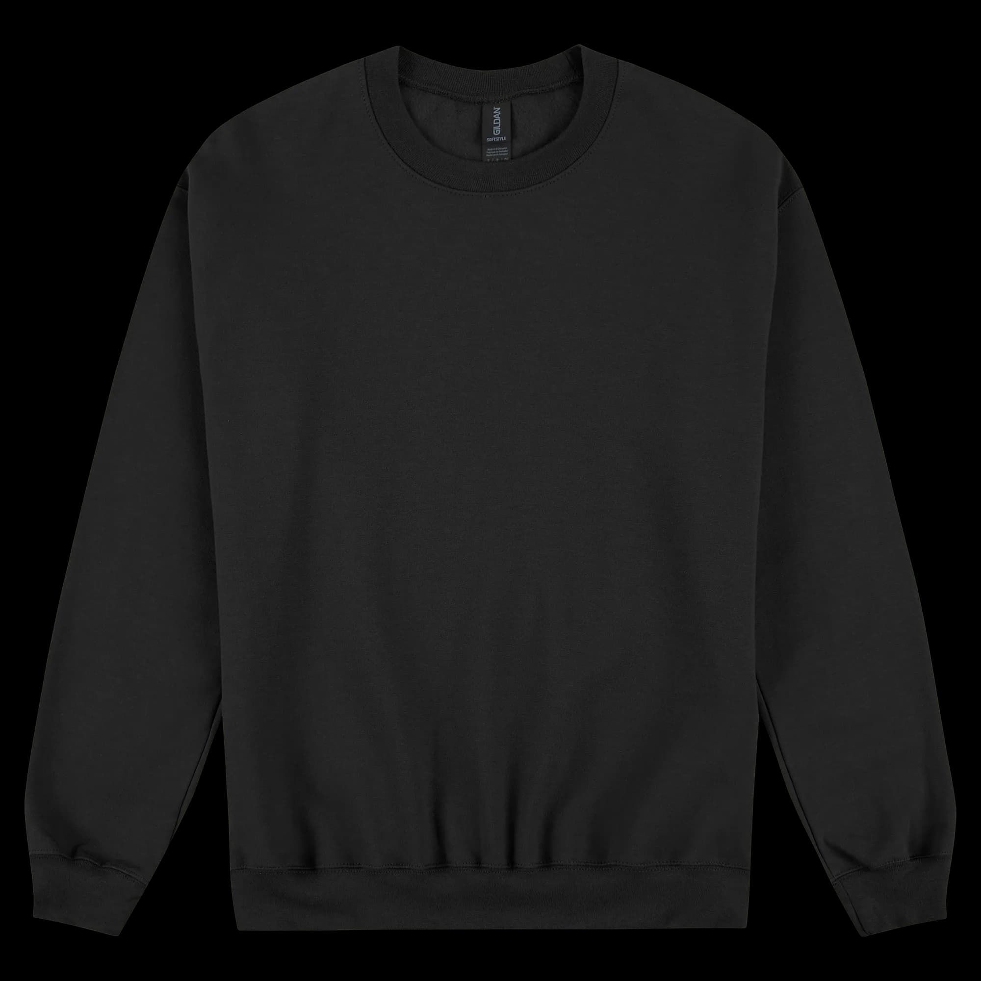 SF000 Gildan Softstyle Adult Sweatshirt — Black