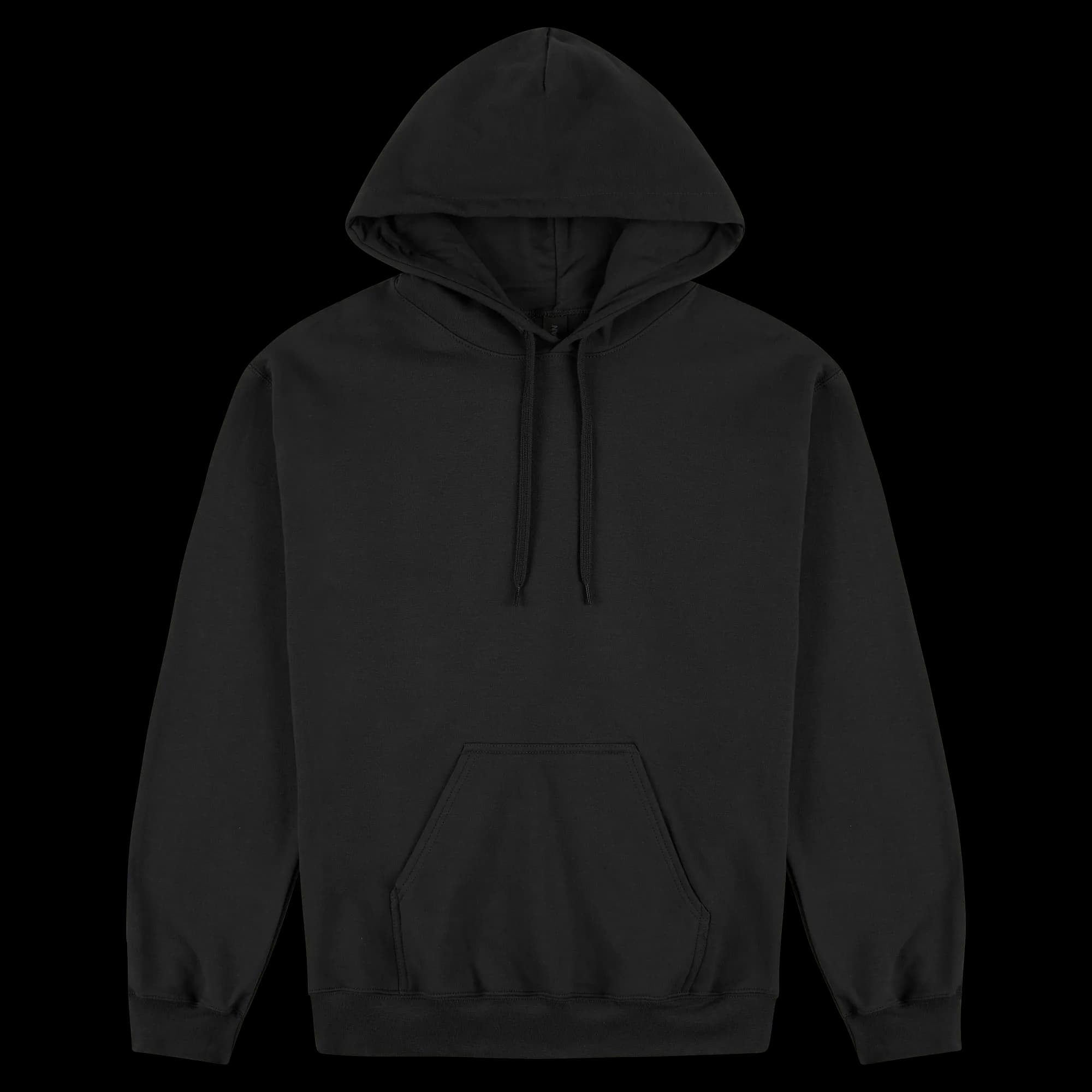 SF500 Gildan Softstyle Adult Hooded Sweatshirt — Black