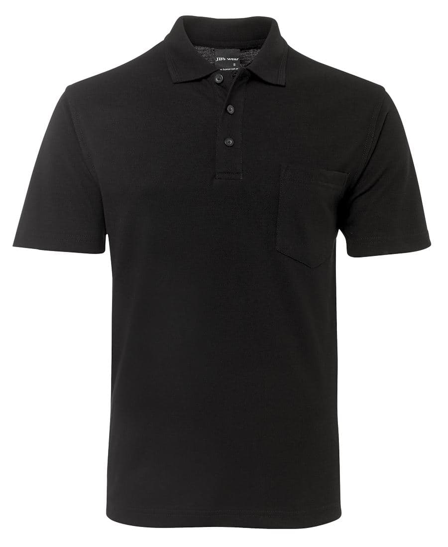 JB's 210 POCKET POLO CHARCOAL MARLE -S — Black
