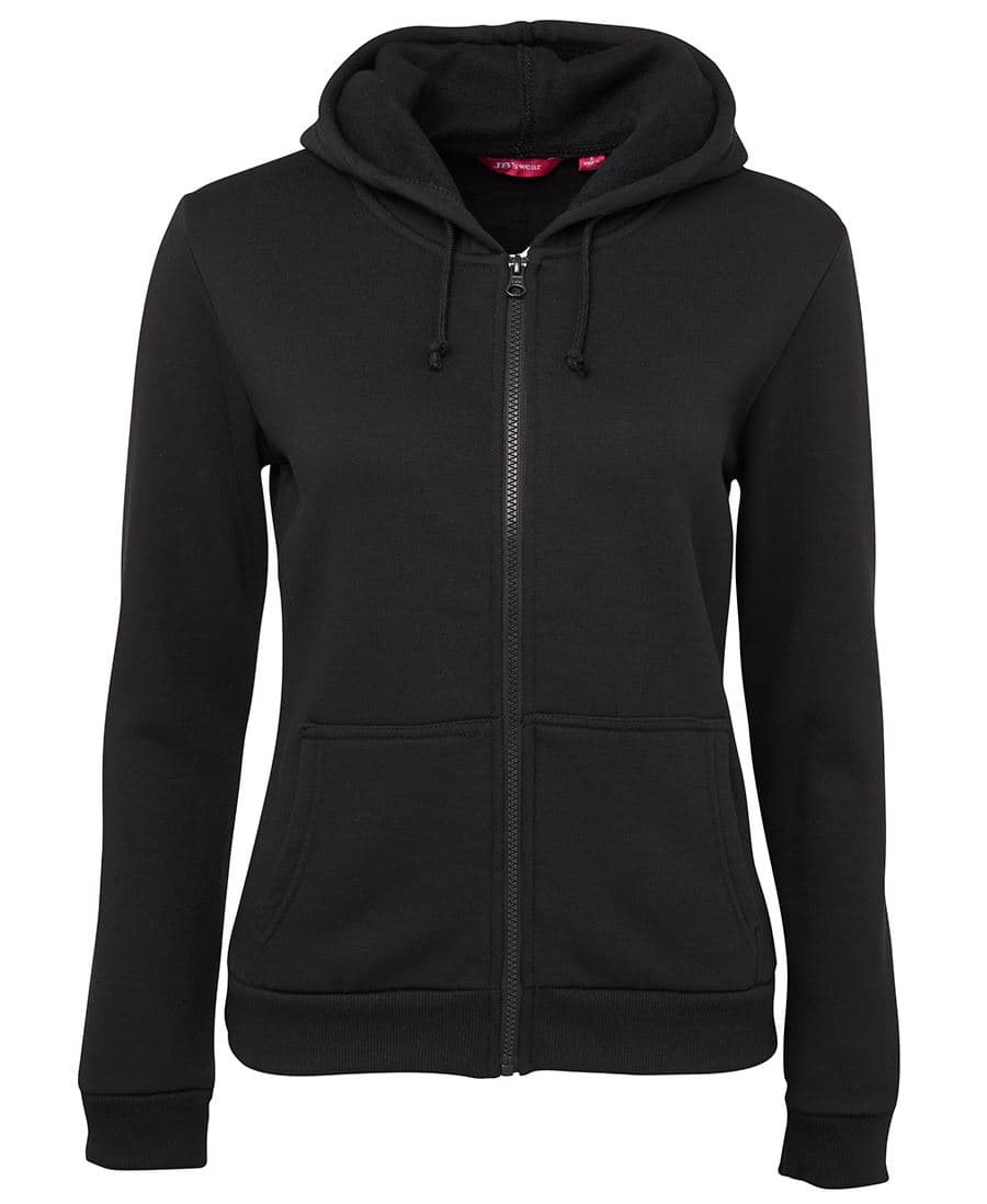 JB's LADIES P/C FULL ZIP HOODIE — Black