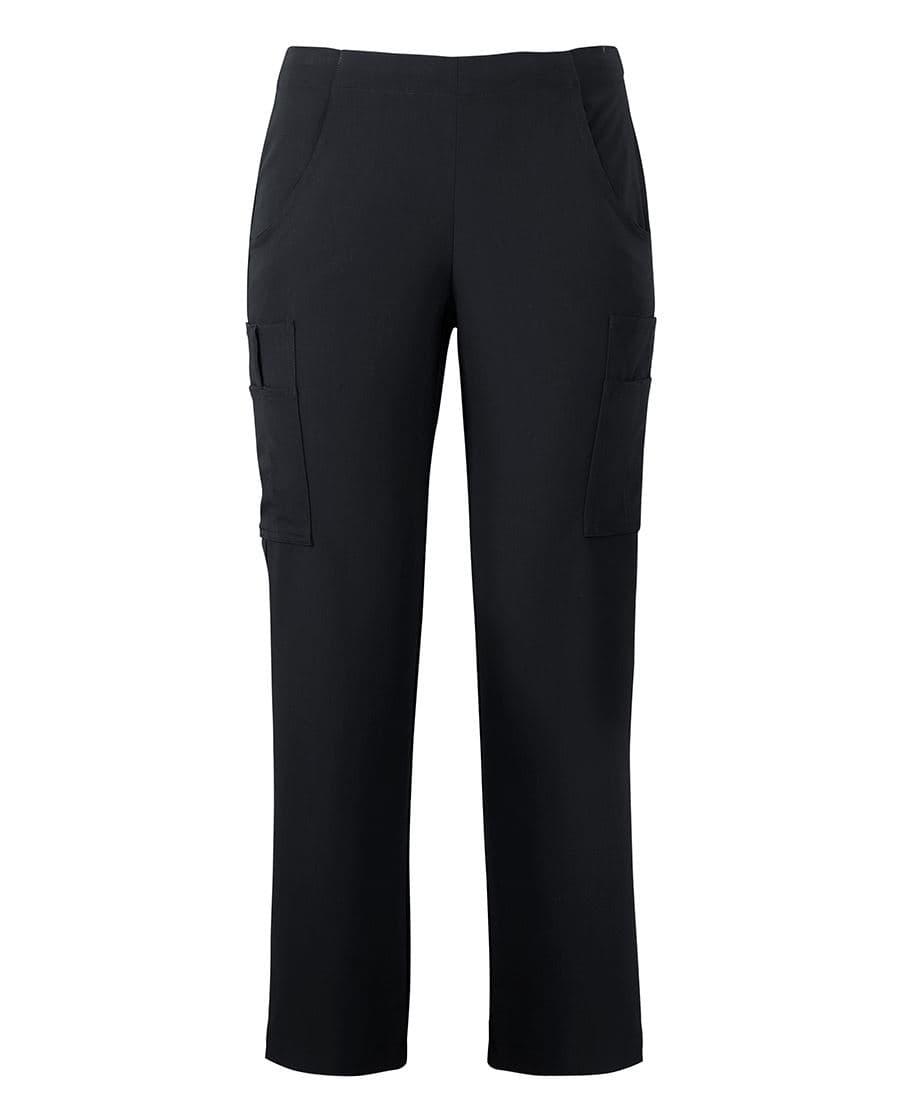 JB's LADIES NU SCRUB CARGO PANT — Black