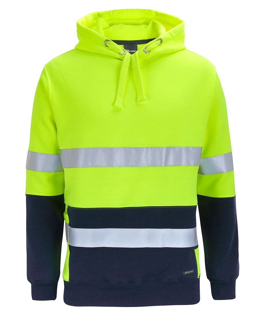 JB's HV D+N 330G PULL OVER HOODIE — Lime/Navy