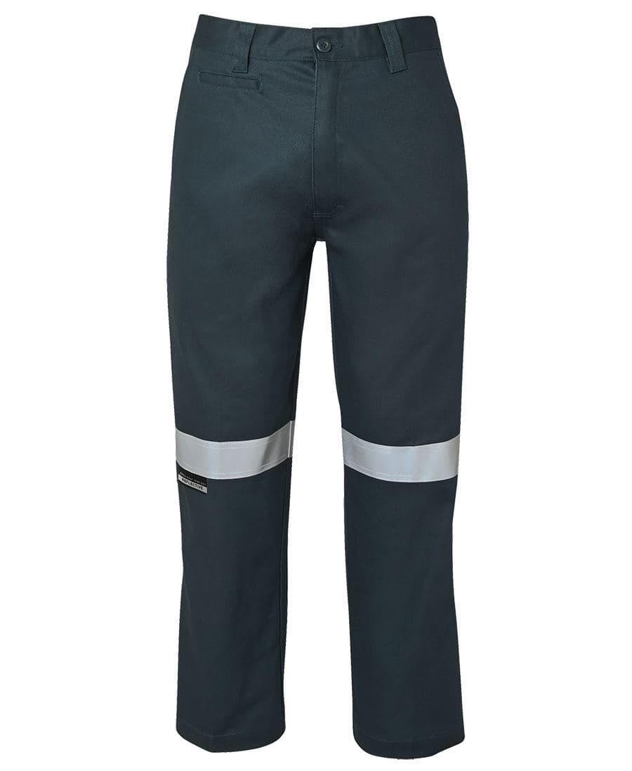 JB's M/RISED WORK TROUSER WITH REFLECTIVE TAPE GREEN -67R — Green
