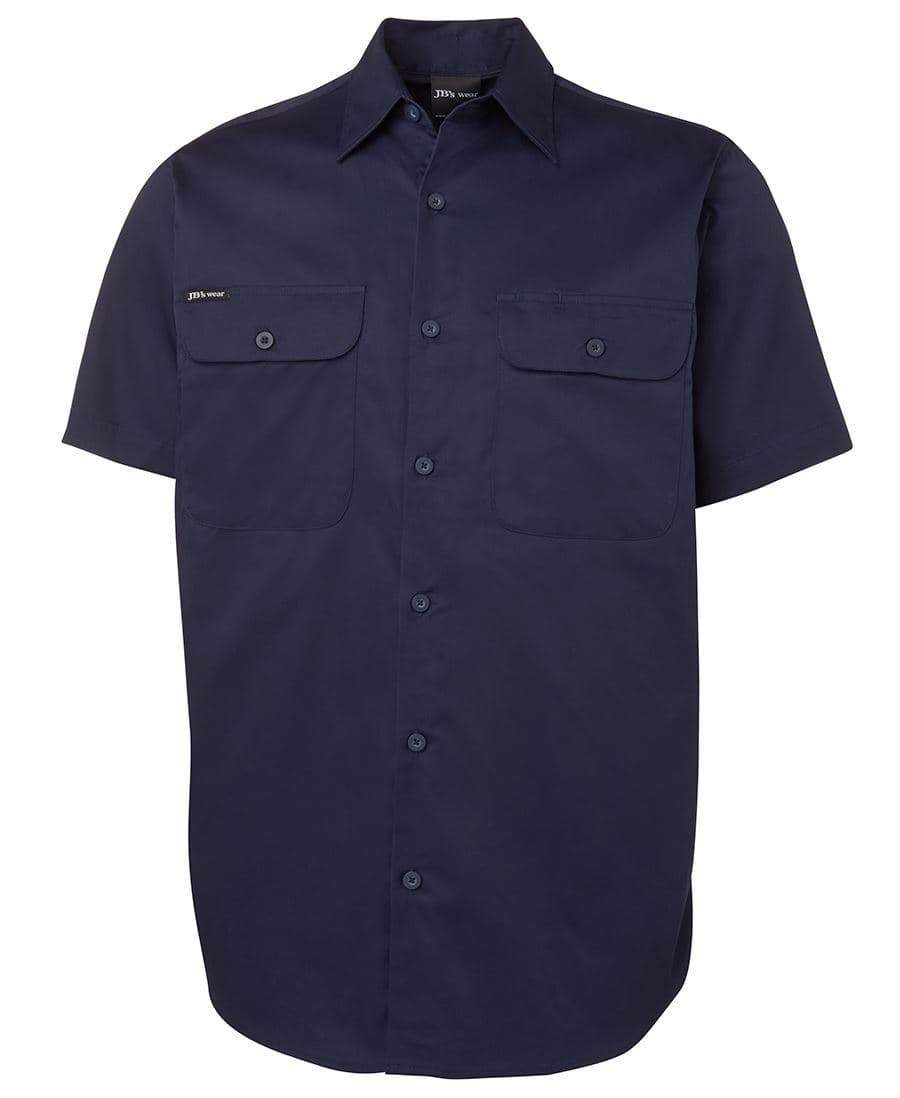 JB's S/S 150G WORK SHIRT NAVY-2XS — Navy