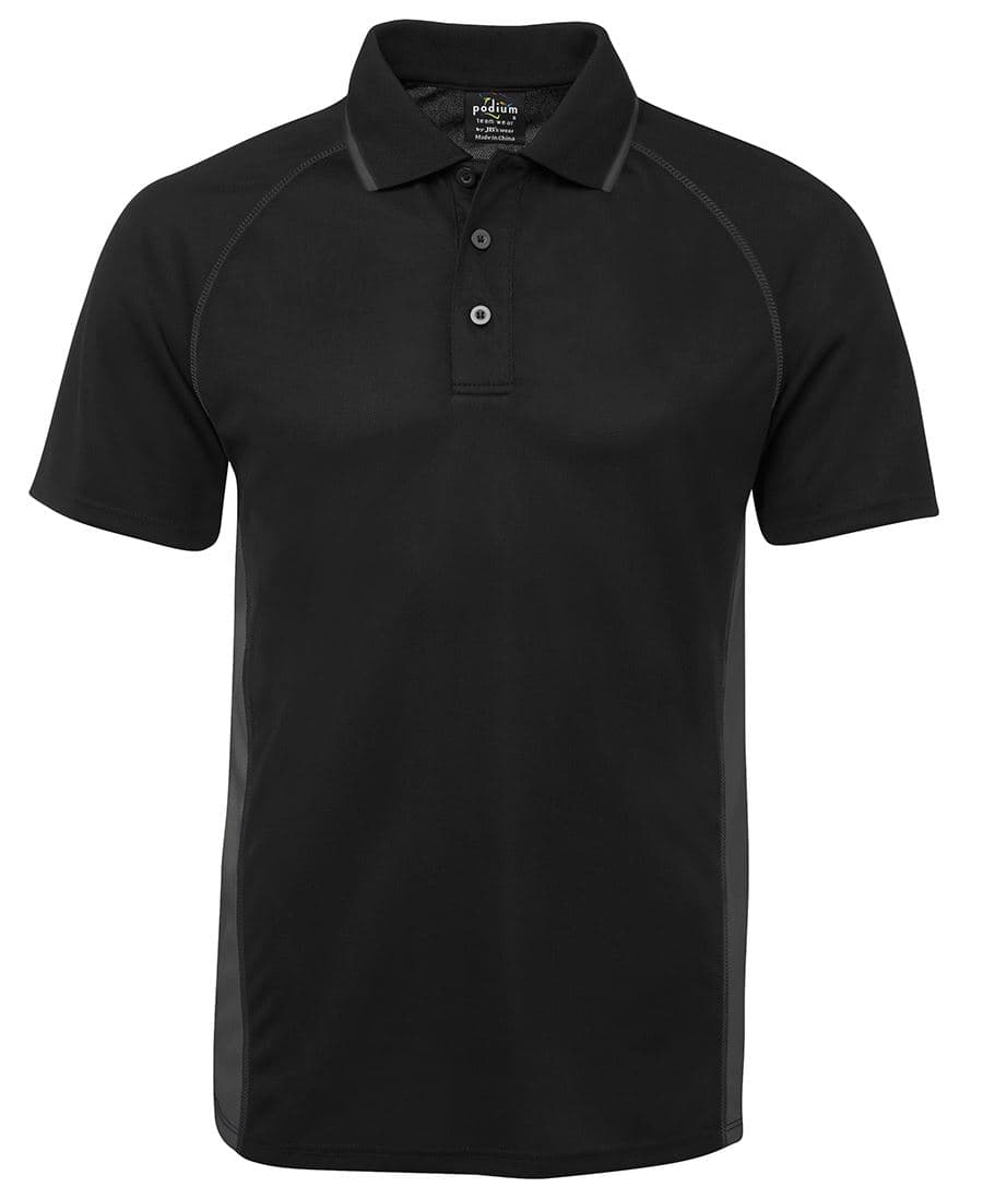 PDM COVER POLO — Black/Charcoal