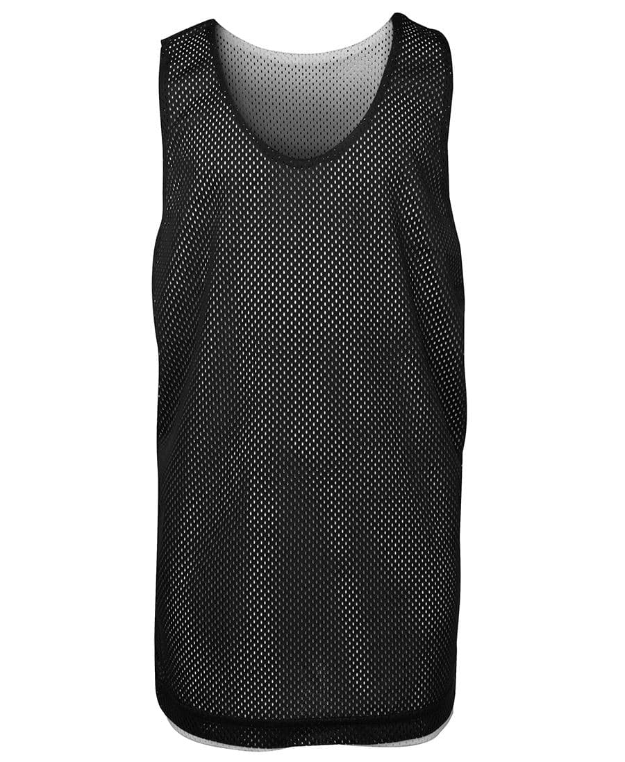 PODIUM KIDS REVERSIBLE TRAINING SINGLET BLACK/WHITE-06 — Black/White