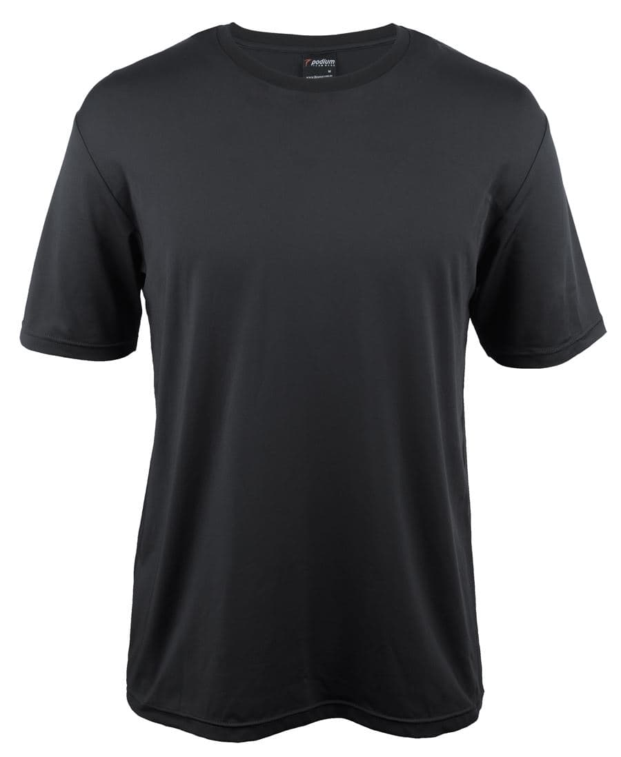 PODIUM STRETCH TEE — Black