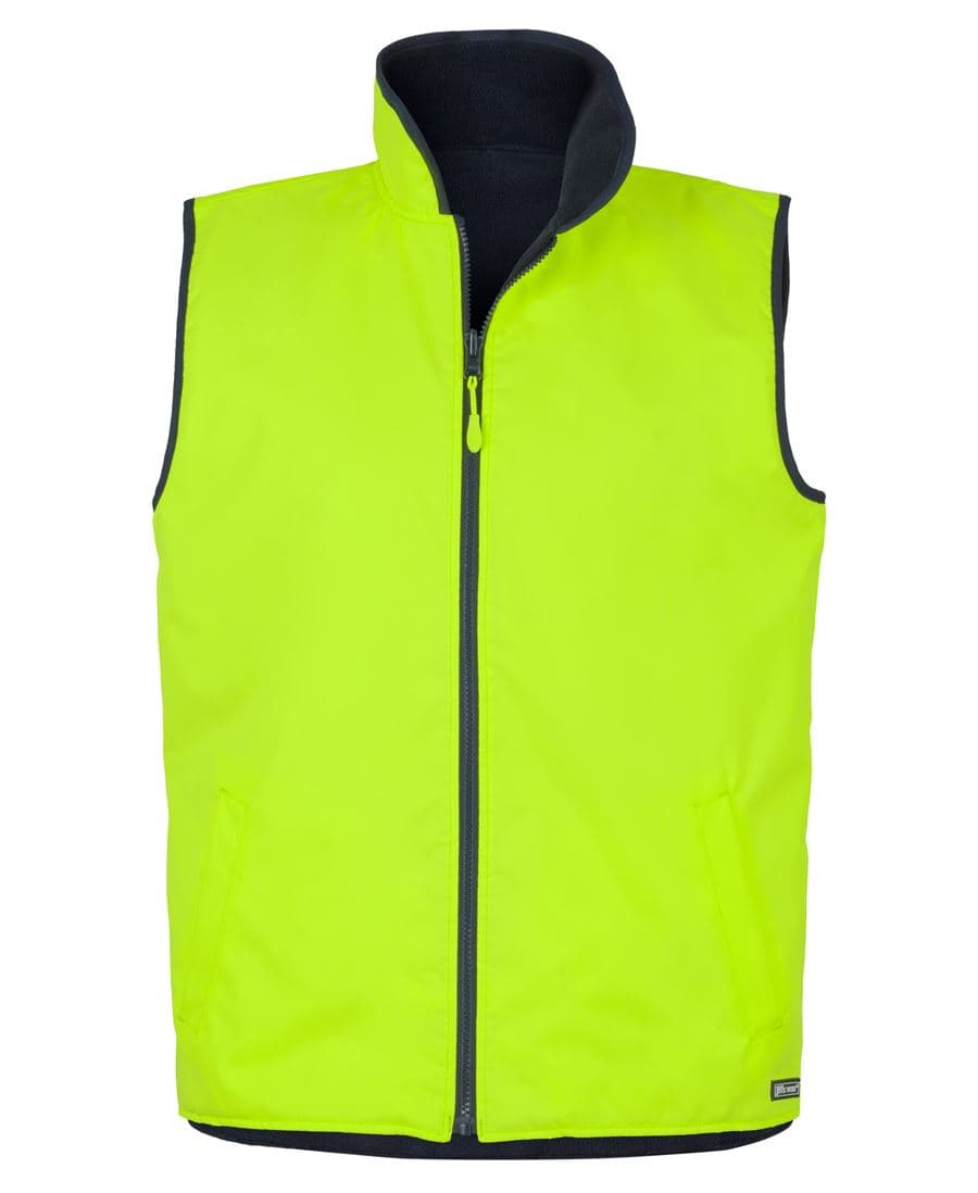 JB's HV 4602.1 REVERSIBLE VEST LIME/NAVY-2XS — Lime/Navy