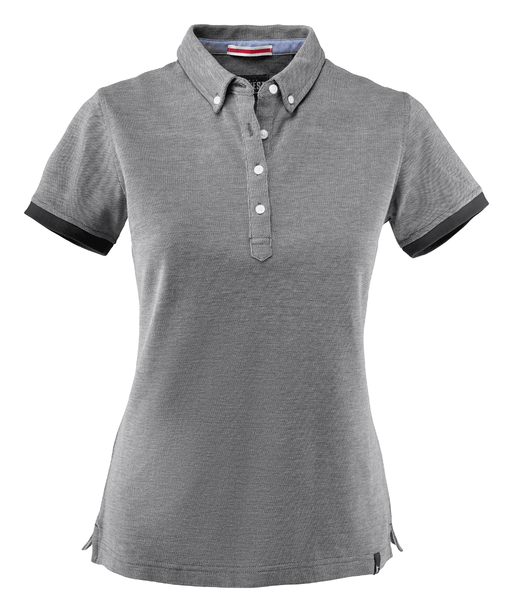 LARKFORD LADIES POLO — Black Melange