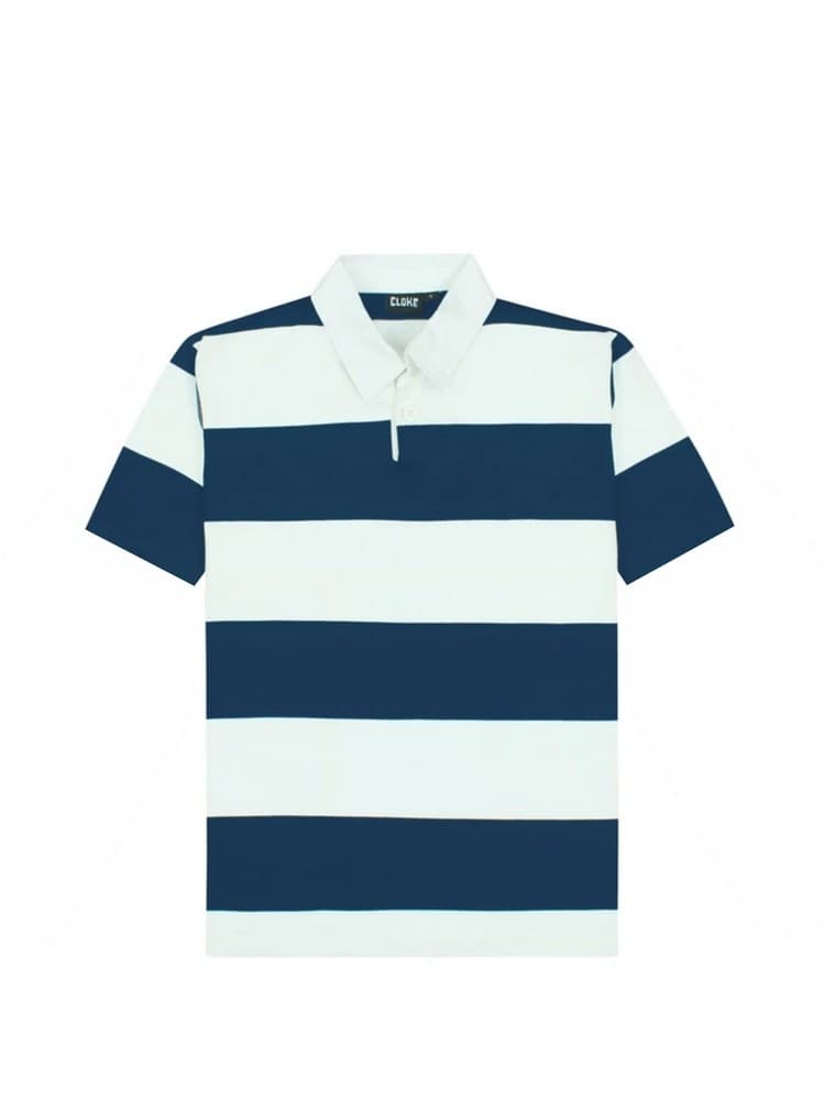Cloke Short-Sleeved Striped Rugby Jersey