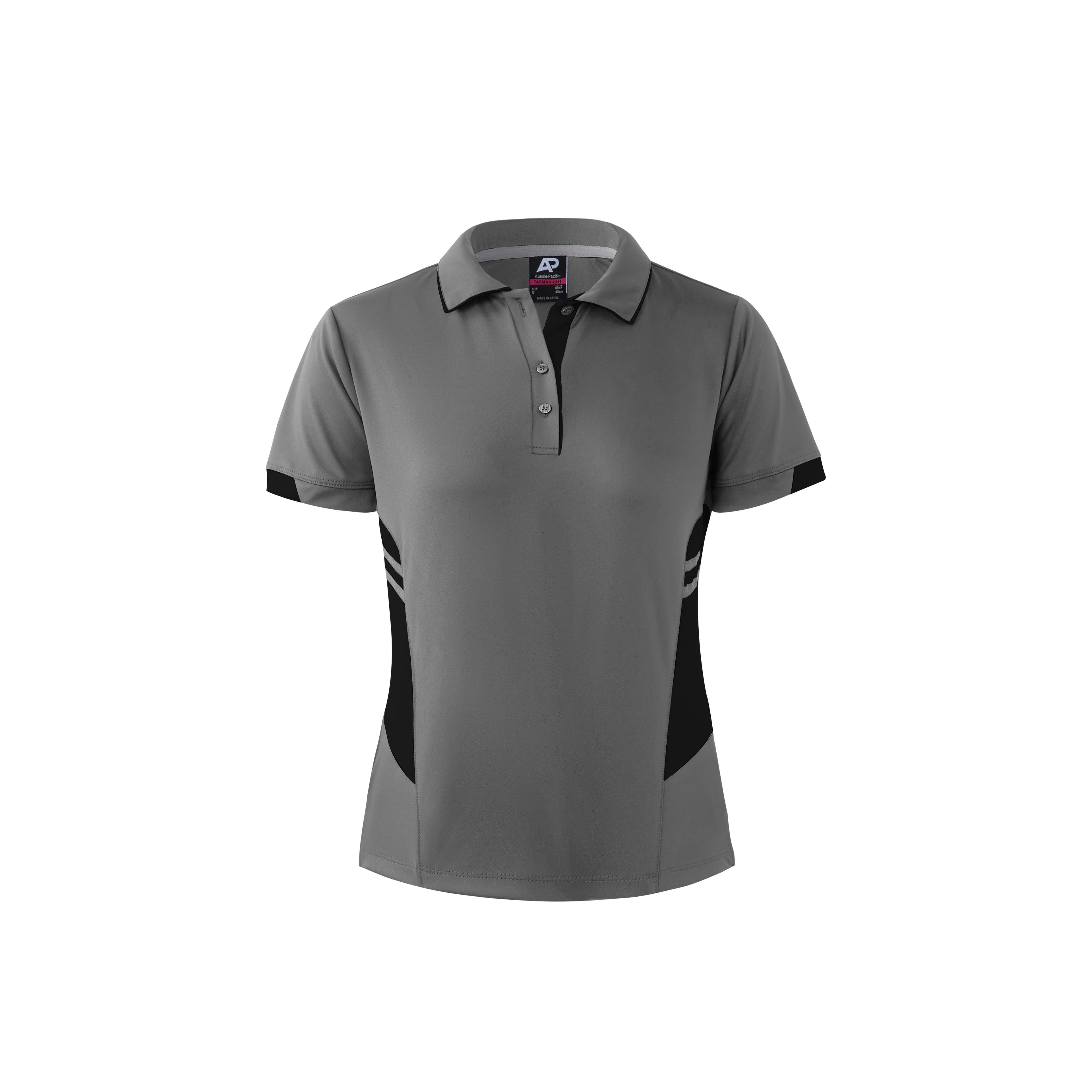 TASMAN LADY POLOS - 2311 — ASHE/BLACK