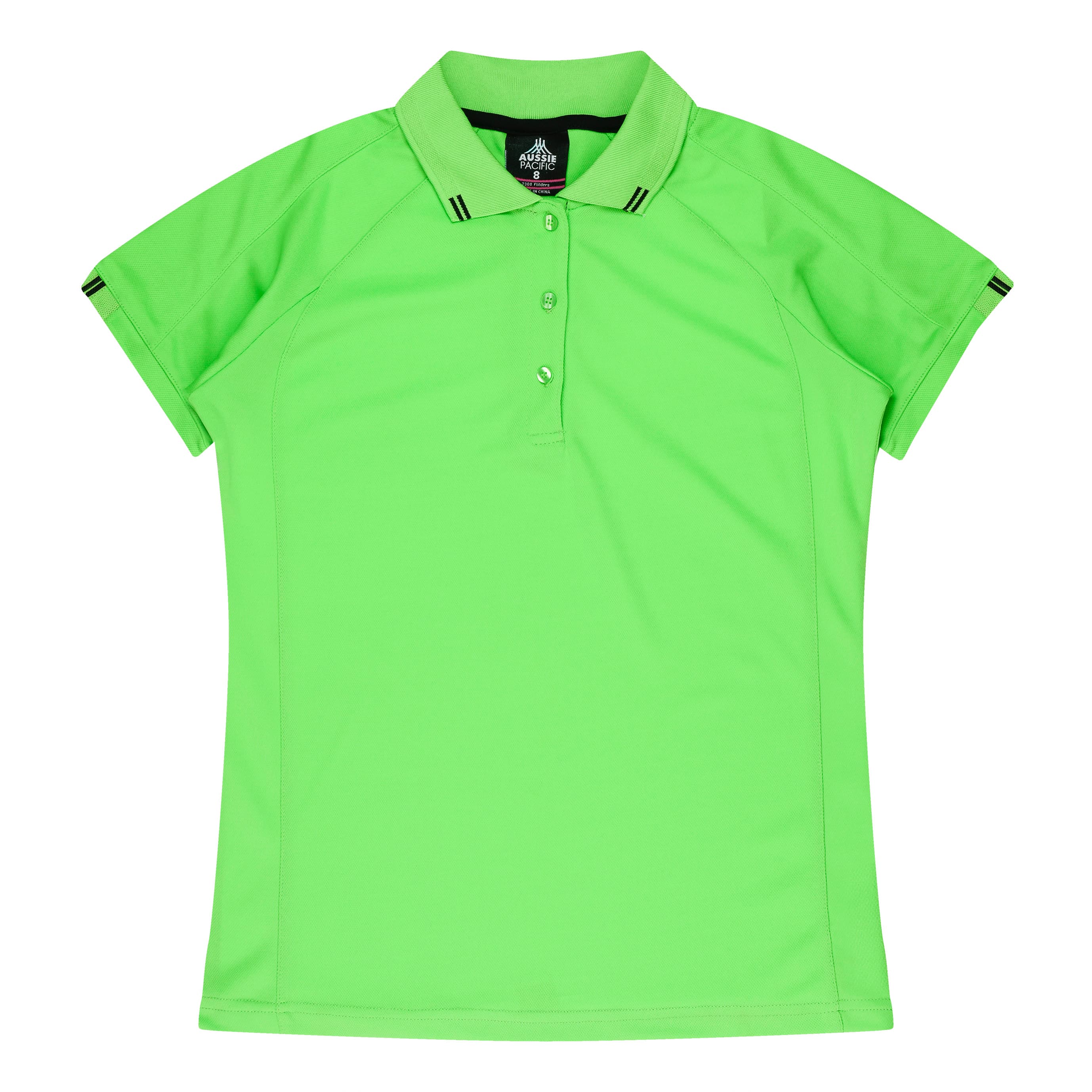 FLINDERS LADY POLOS - 2308 — APPLE/BLACK