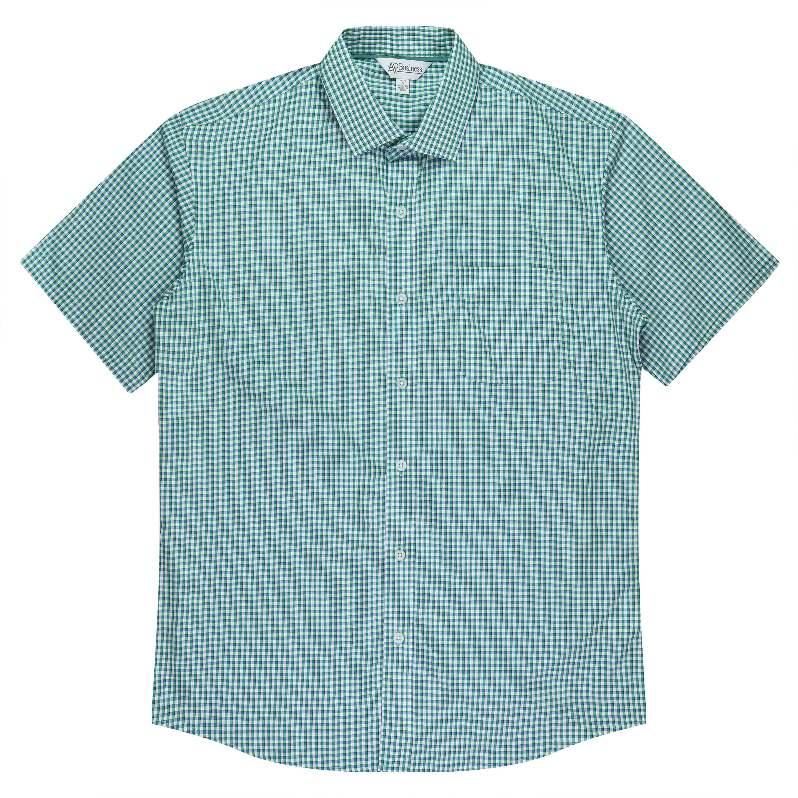 EPSOM MENS SHIRT SHORT SLEEVE - 1907S — EMERALD