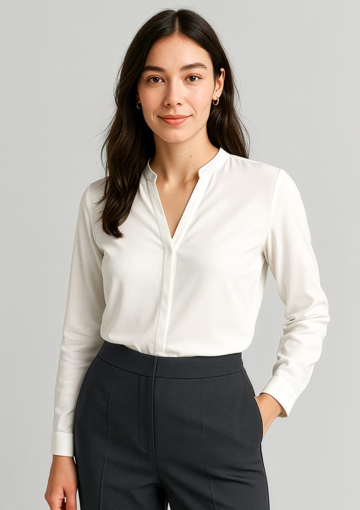 Biz Corporates Juliette Womens Long Sleeve Blouse