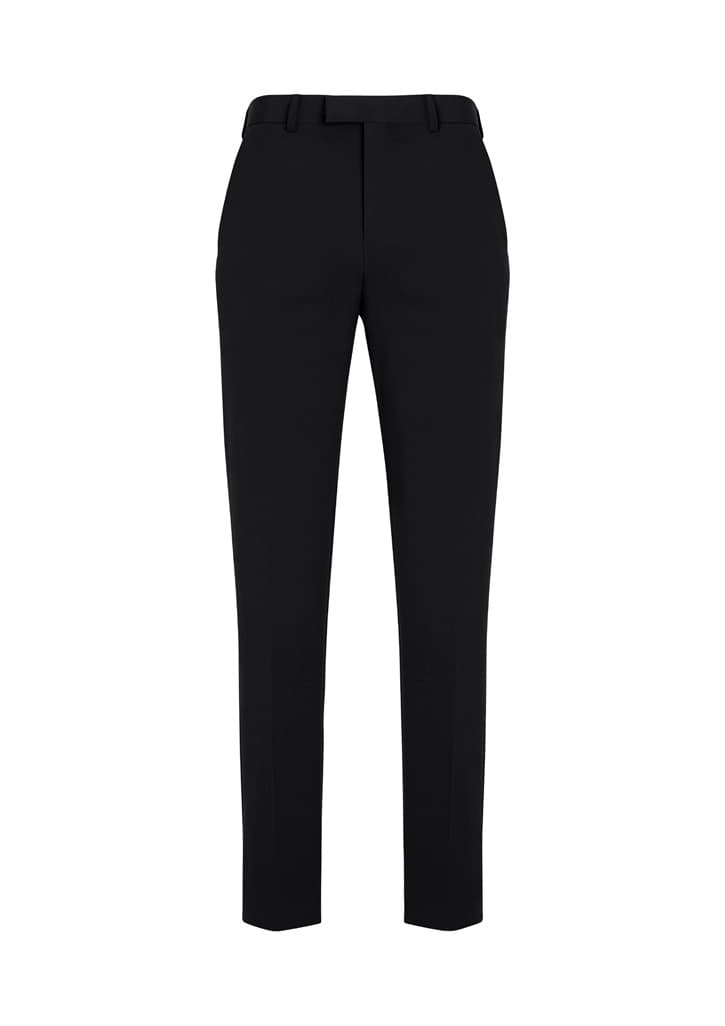 Siena Mens Slim Fit Flat Front Pant (Stout) — Black