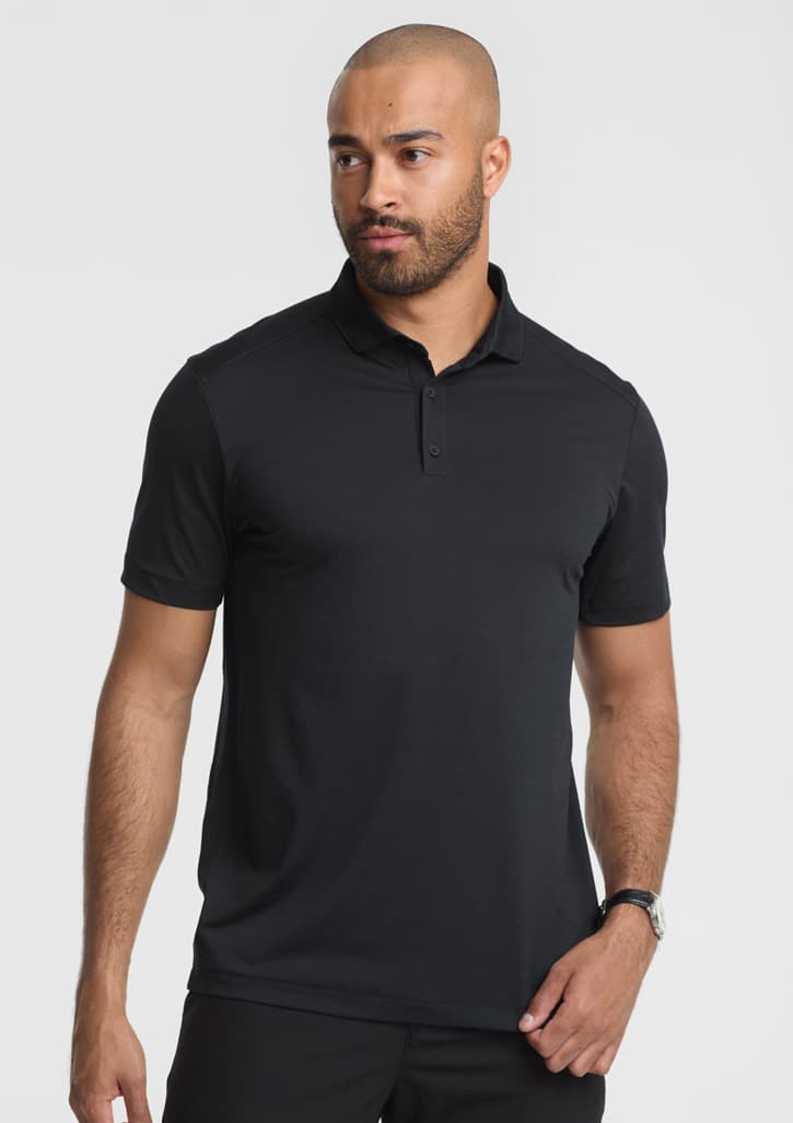 Phoenix Mens Short Sleeve Polo — Black