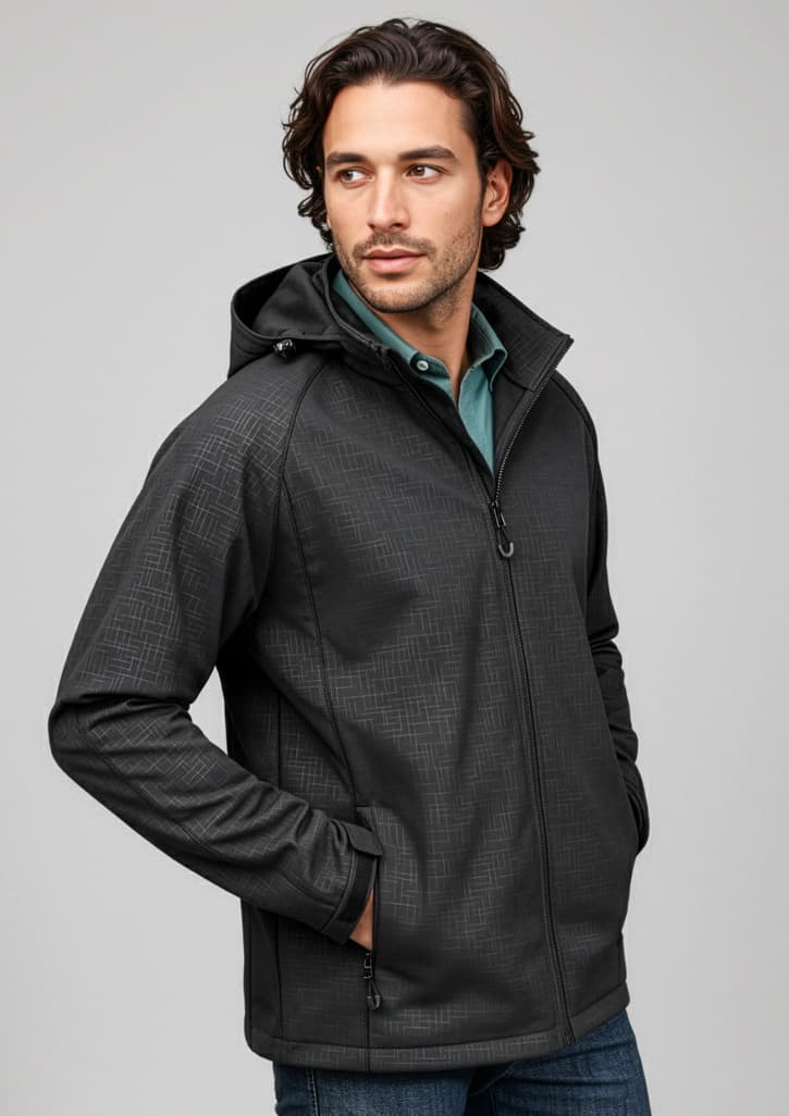 Geo Mens Jacket — Black