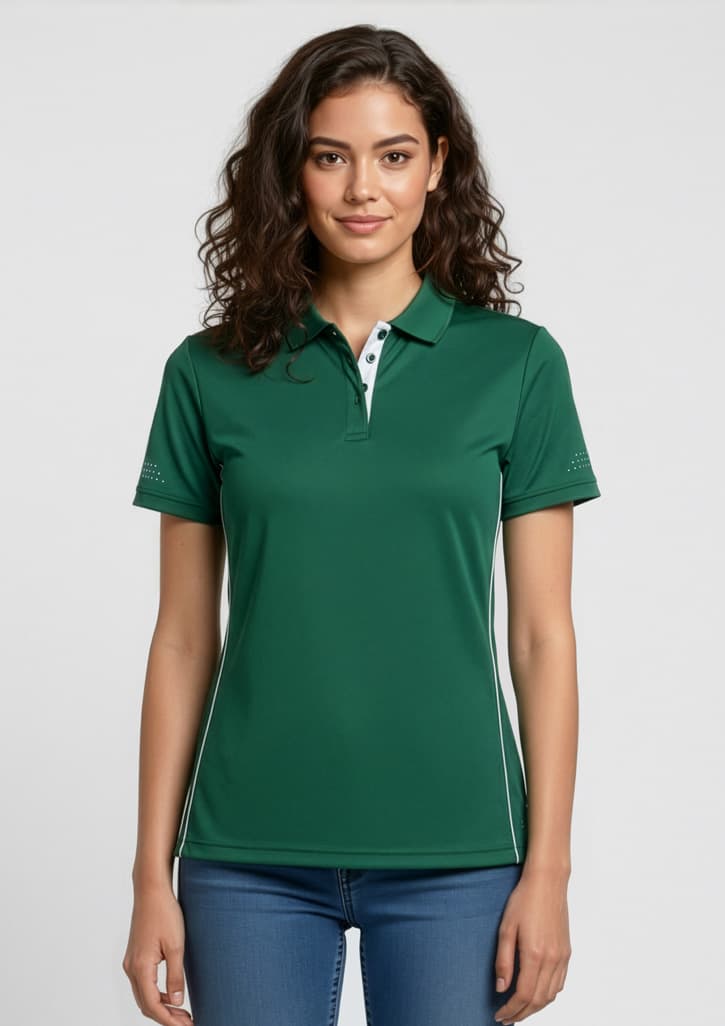 Biz Collection Balance Womens Short Sleeve Polo