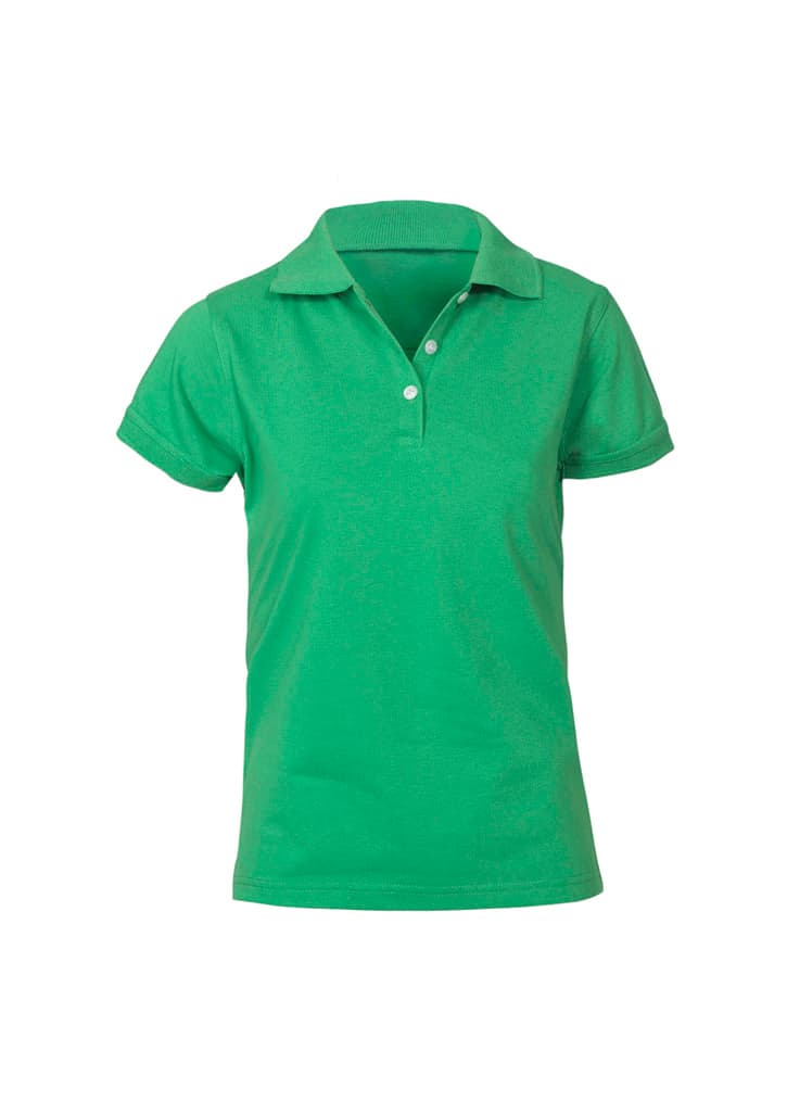 Neon Womens Short Sleeve Polo — Green