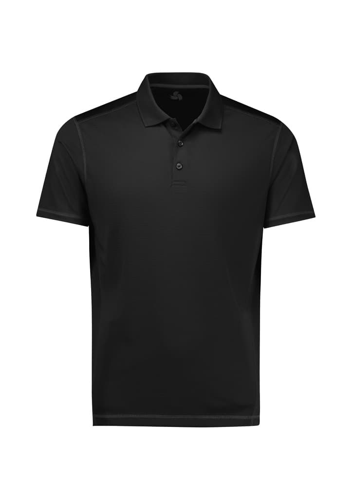 Dart Mens Short Sleeve Polo — Black/Black