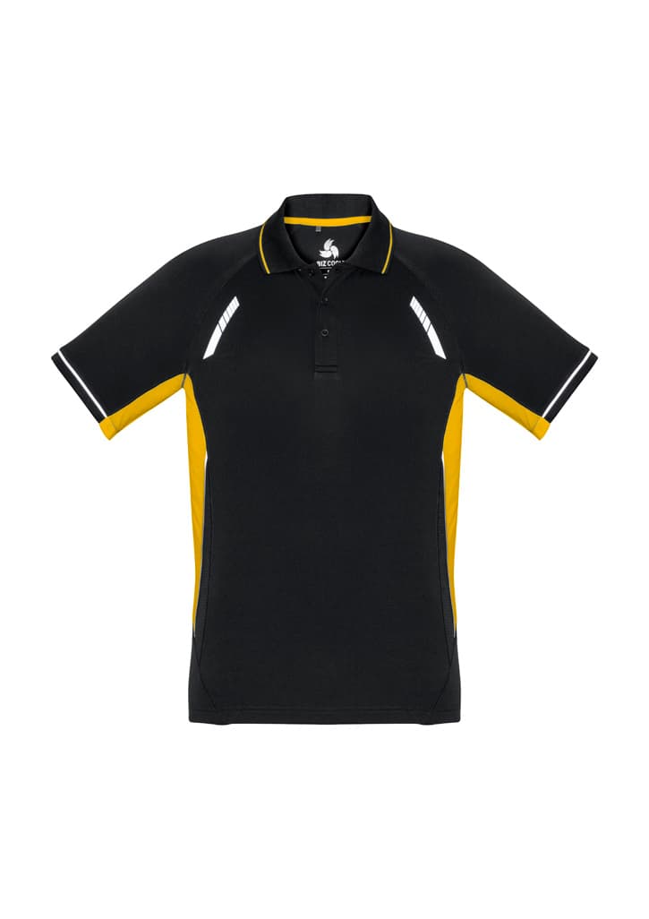 Renegade Kids Short Sleeve Polo — Black/Gold/Silver