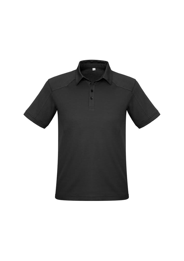 Profile Mens Short Sleeve Polo — Black