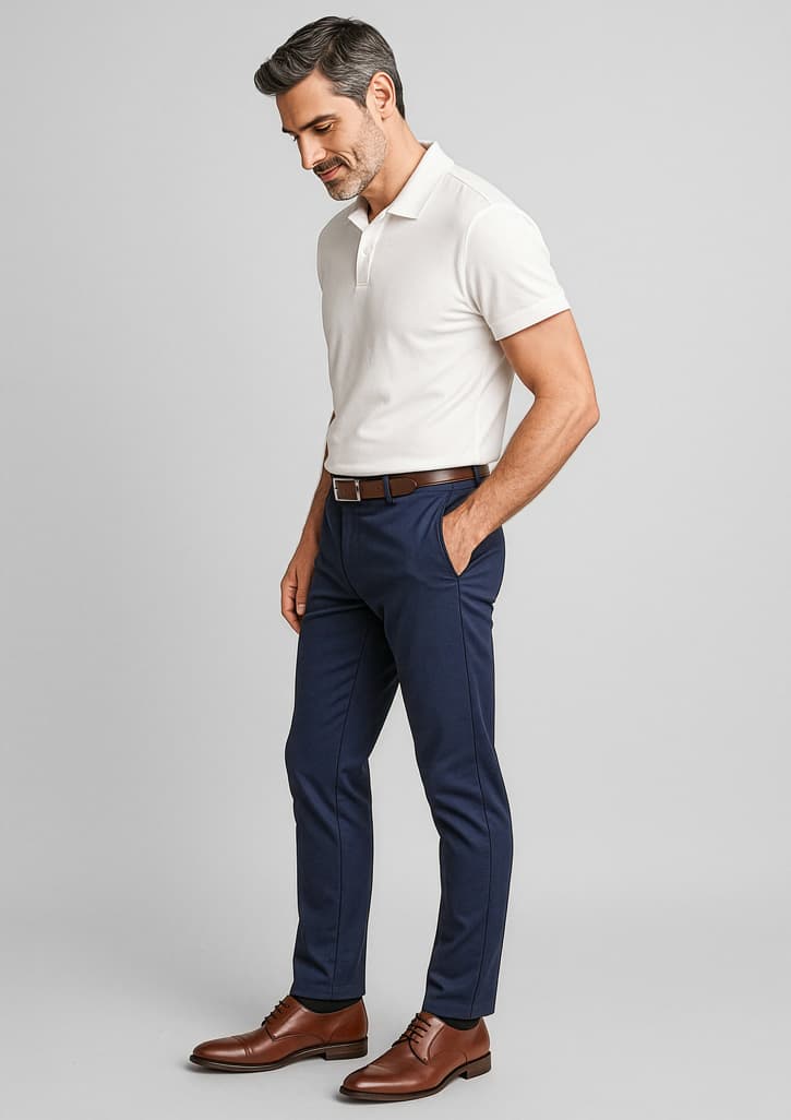 Biz Corporates Traveller Mens Modern Stretch Chino Pant