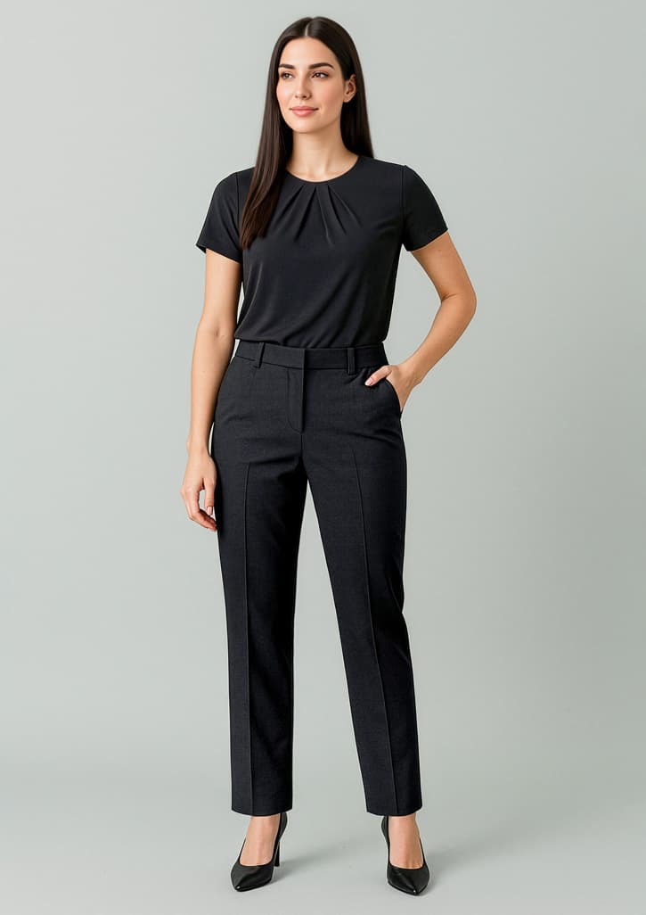 Biz Corporates Renew Womens Tapered Adjustable Waist Pant