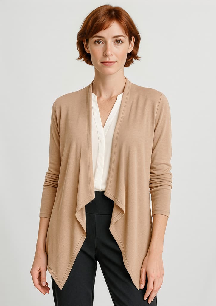 Biz Corporates Sofia Womens Waterfall Cardigan