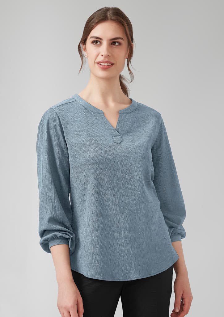 Biz Corporates Ruché Womens Long Sleeve Shirt